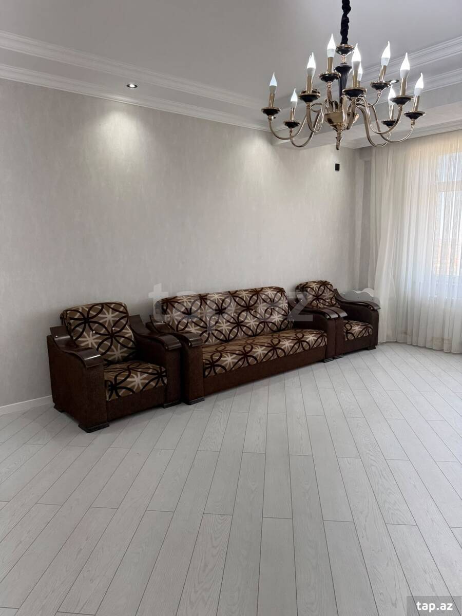 3-otaqlı yeni tikili kirayə verilir, Qara Qarayev m., 110 m² (4)