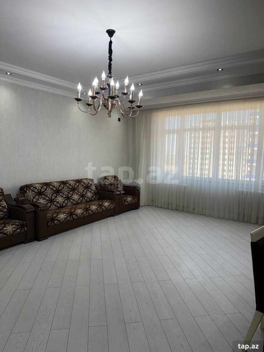 3-otaqlı yeni tikili kirayə verilir, Qara Qarayev m., 110 m² (6)