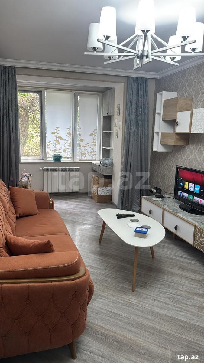 2-otaqlı mənzil kirayə verilir, Hüseyn Cavid pr., 50 m²