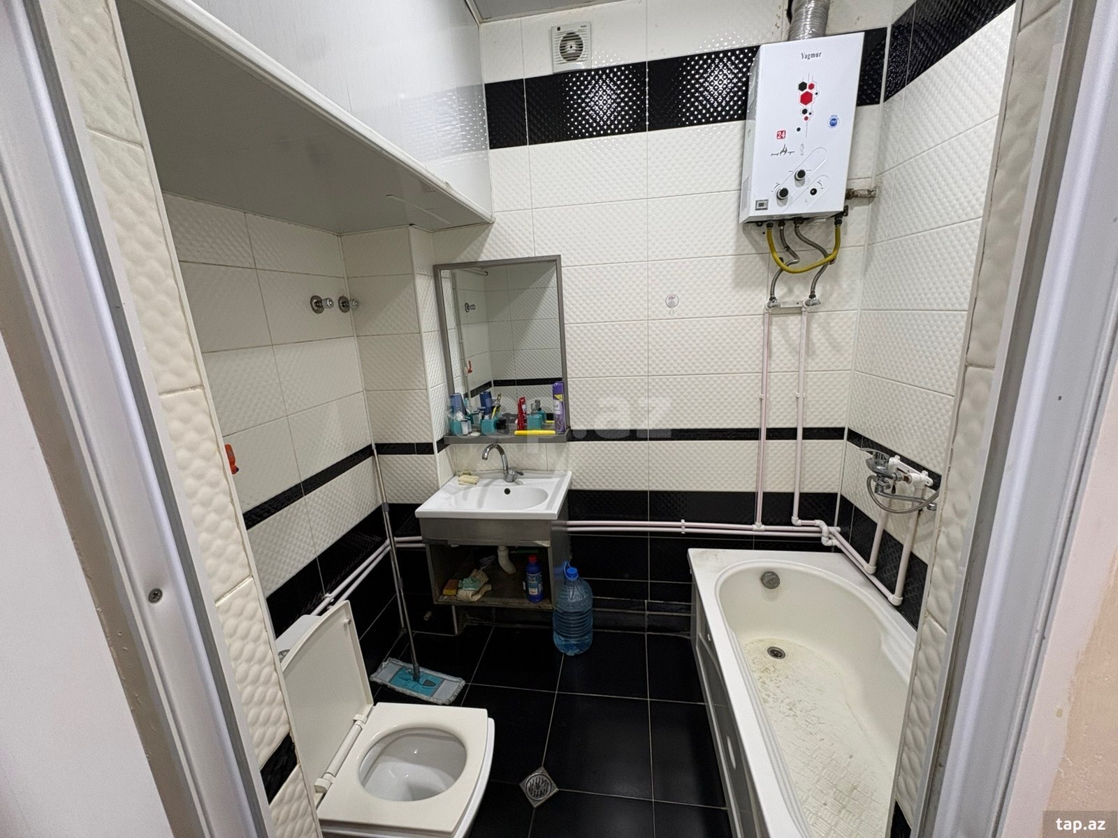 2-otaqlı mənzil kirayə verilir, Nərimanov r., 50 m² (6)