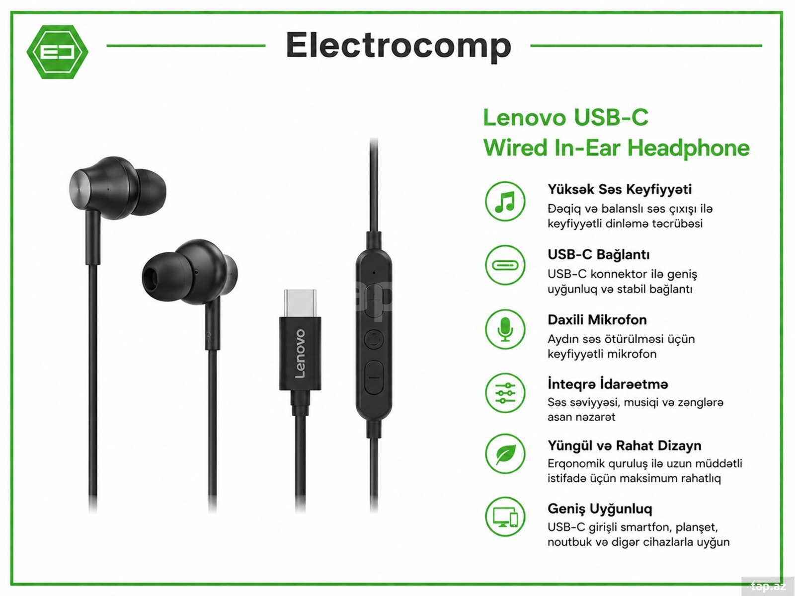 Qulaqcıq Lenovo 