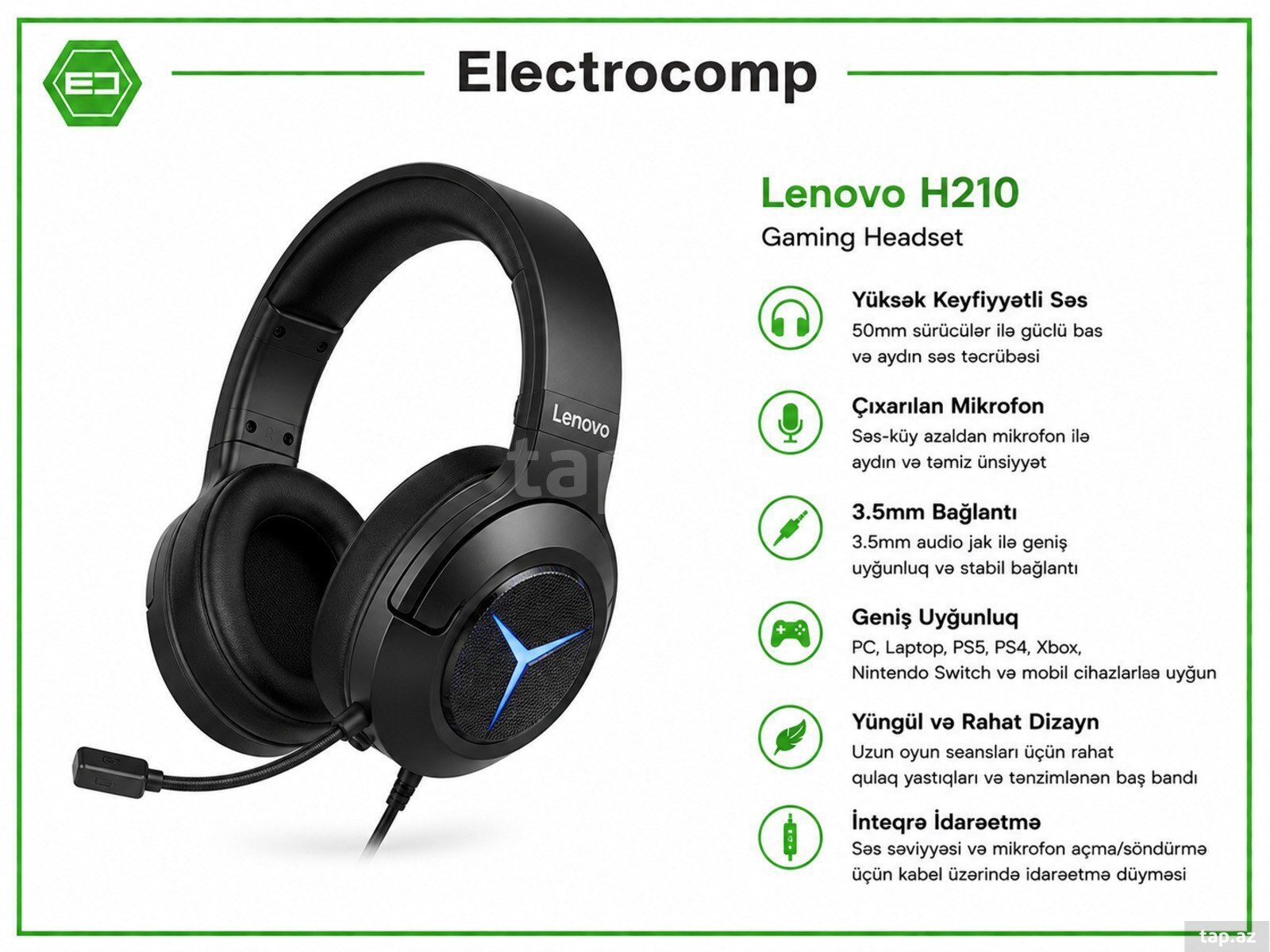 Lenovo H210 Gaming Headset