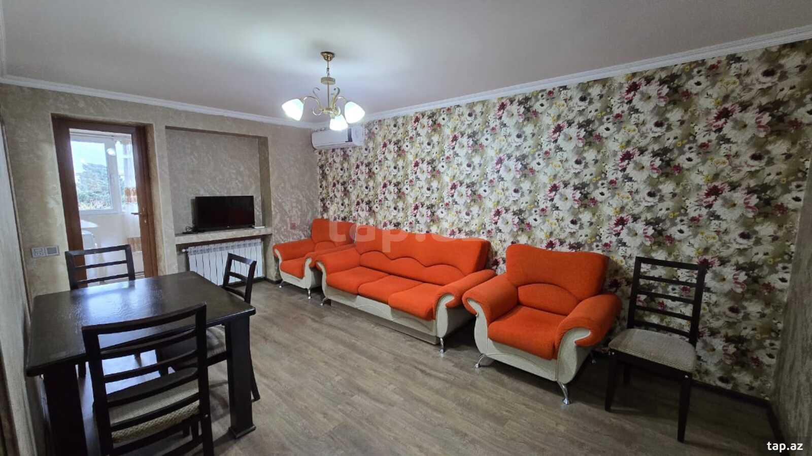 3-otaqlı mənzil kirayə verilir, Aşıq Molla Cümə küç., 80 m²