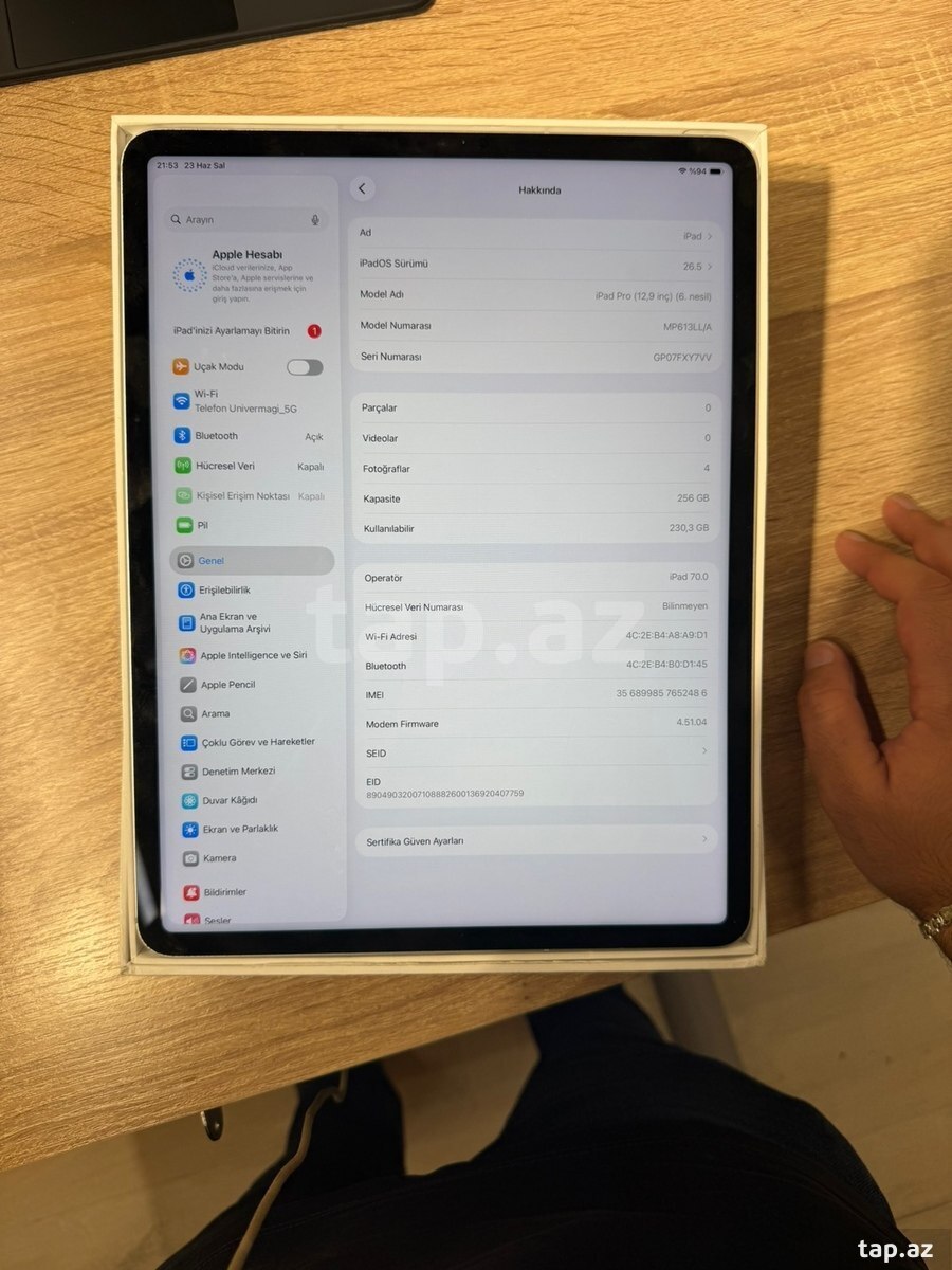 iPad Pro 12.9 M2 256GB Silver Celullar  (7)