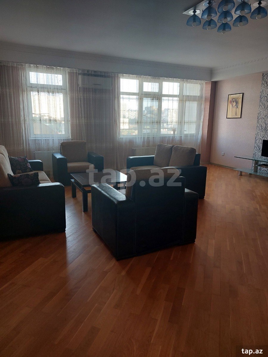 3-otaqlı yeni tikili kirayə verilir, Məhəmməd Hadi küç., 130 m² (2)