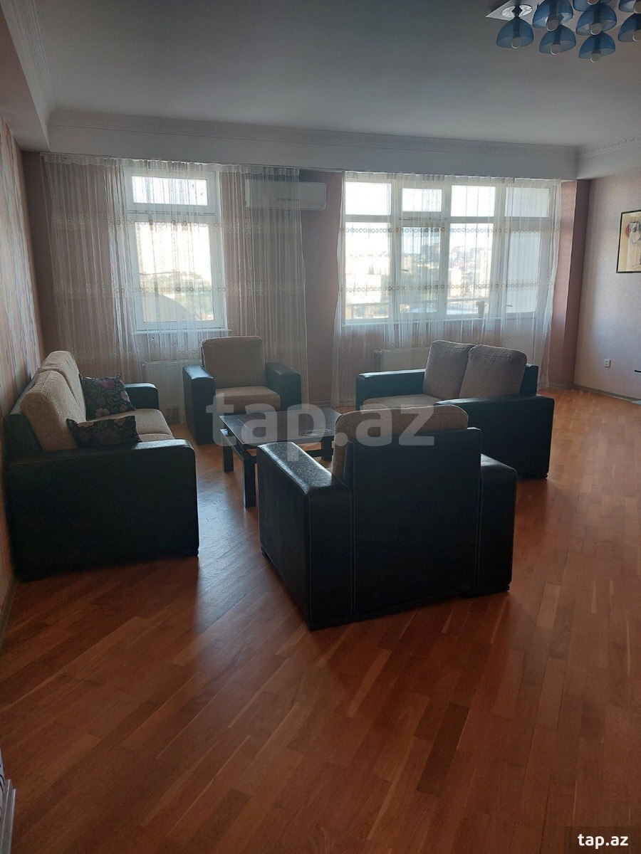 3-otaqlı yeni tikili kirayə verilir, Məhəmməd Hadi küç., 130 m² (5)