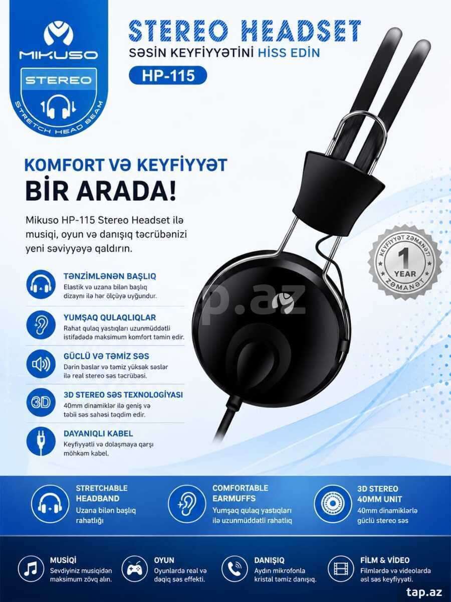 Qulaqlıq MİKUSO HP-115 