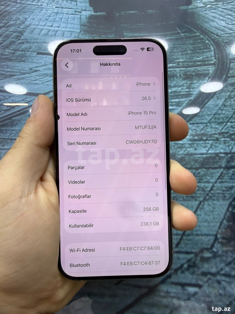 Apple iPhone 15 Pro Natural Titanium 256GB/8GB (2)
