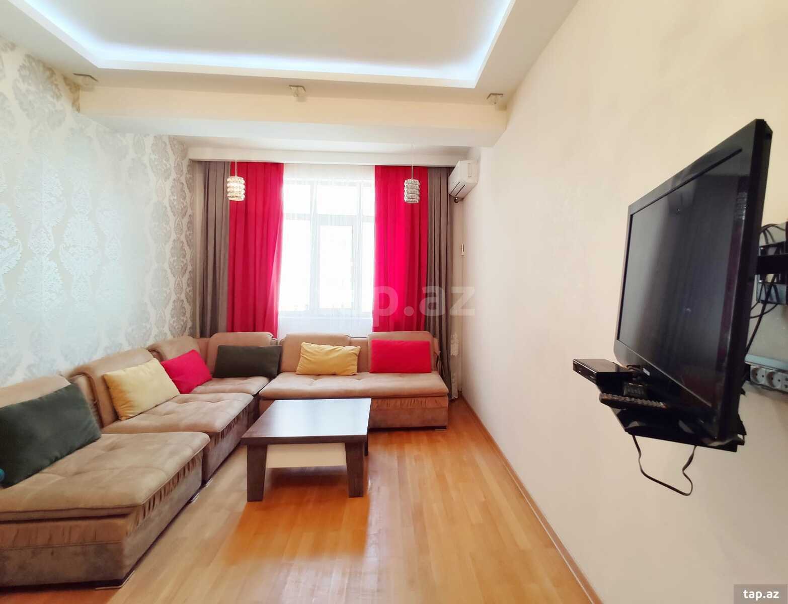 3-otaqlı yeni tikili kirayə verilir, İnşaatçılar m., 90 m² (3)