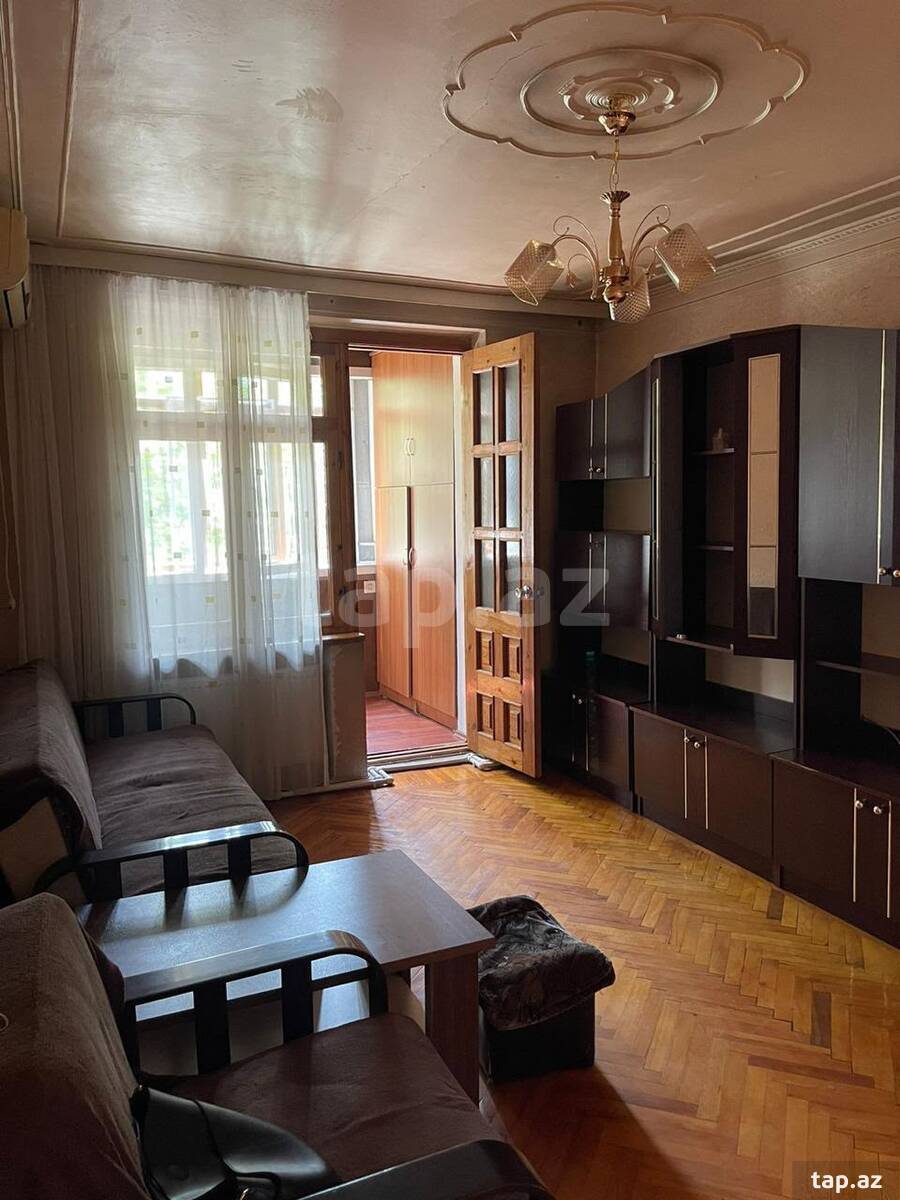 2-otaqlı mənzil kirayə verilir, Nərimanov r., 55 m²