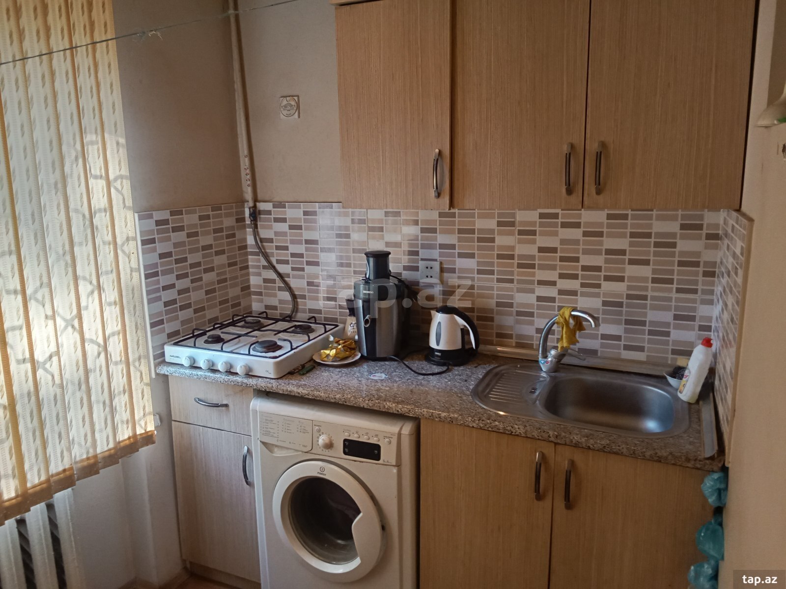 1-otaqlı mənzil kirayə verilir, İnşaatçılar m., 35 m² (5)