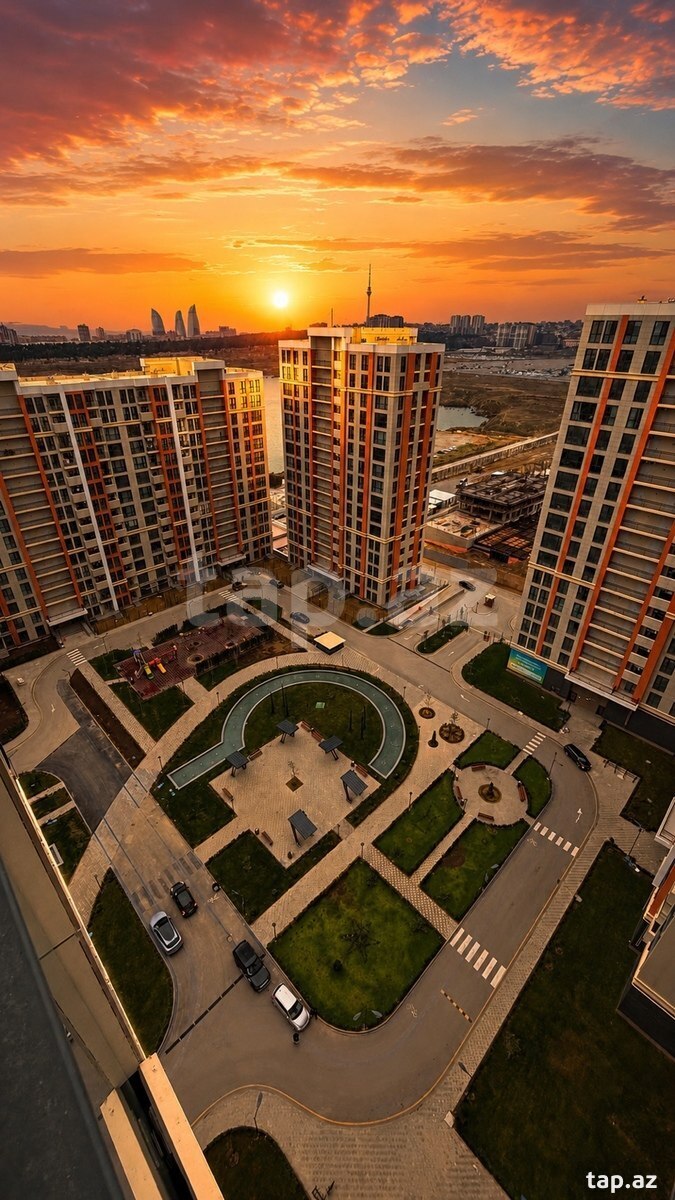 3-otaqlı yeni tikili, Yasamal r., 82 m²