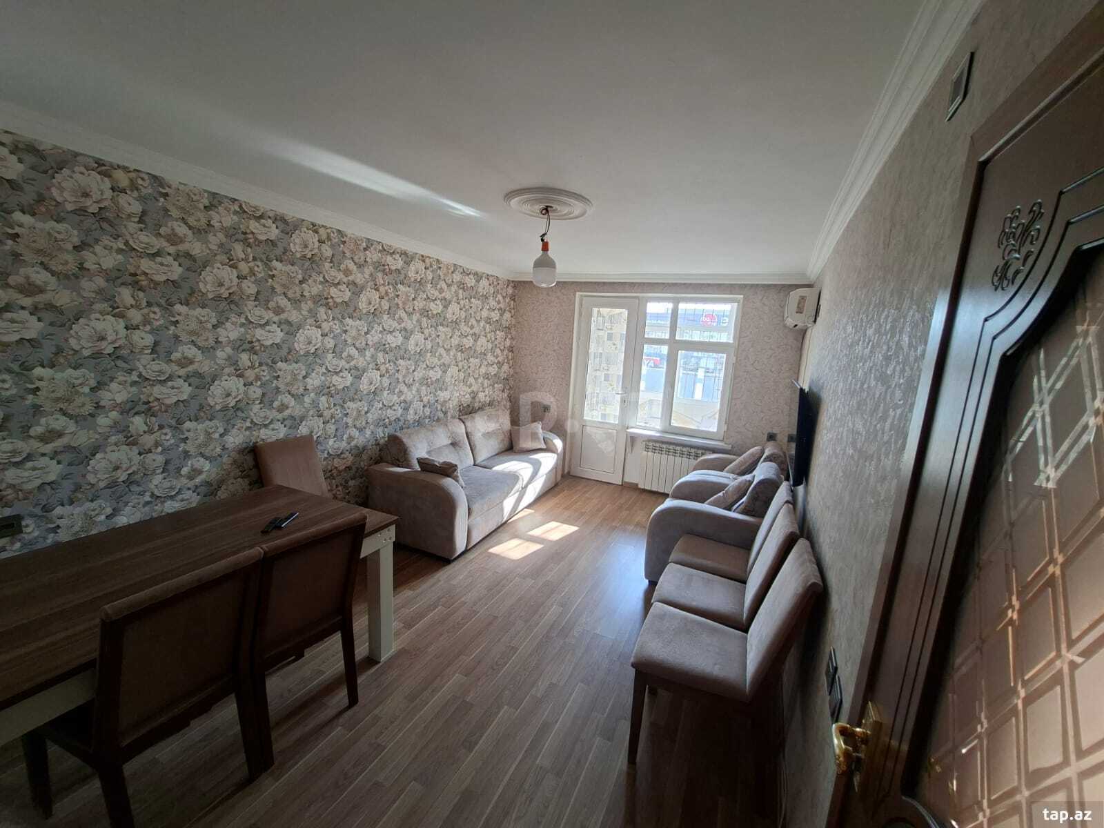2-otaqlı mənzil kirayə verilir, İnşaatçılar m., 60 m² (2)