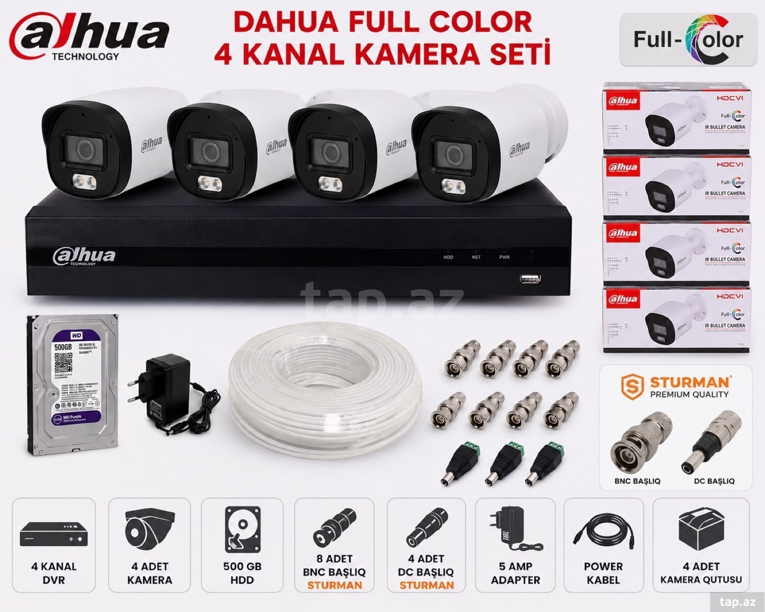 Dahua kamera və DVR avadanlıqları 