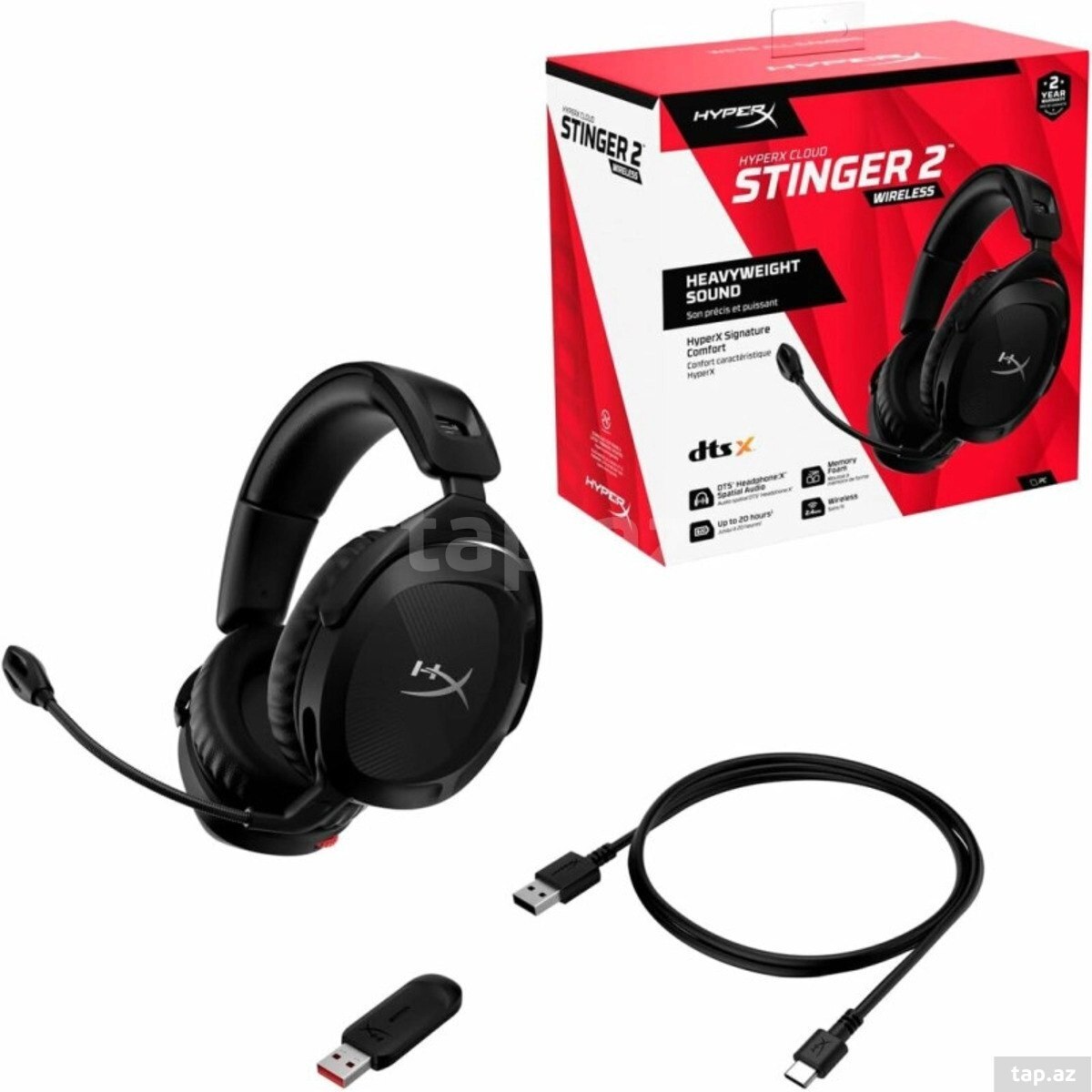 HyperX Cloud Stinger 2 Wireless Gaming Headset (676A2AA) (5)