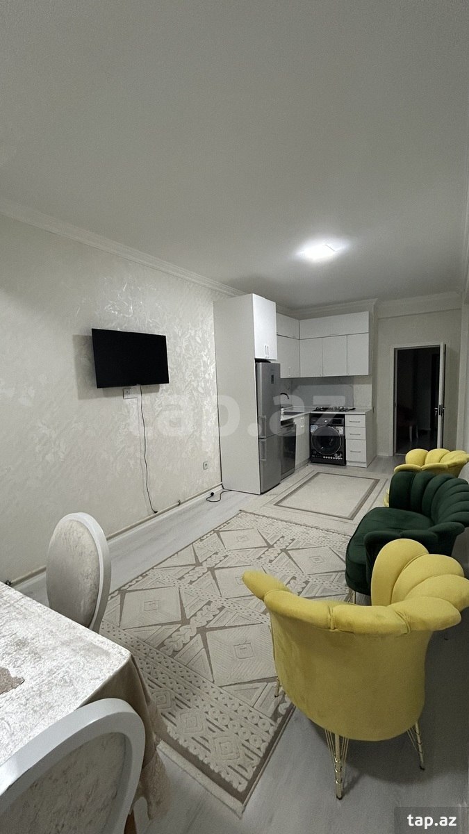 2-otaqlı yeni tikili kirayə verilir, Yeni Yasamal qəs., 60 m² (3)