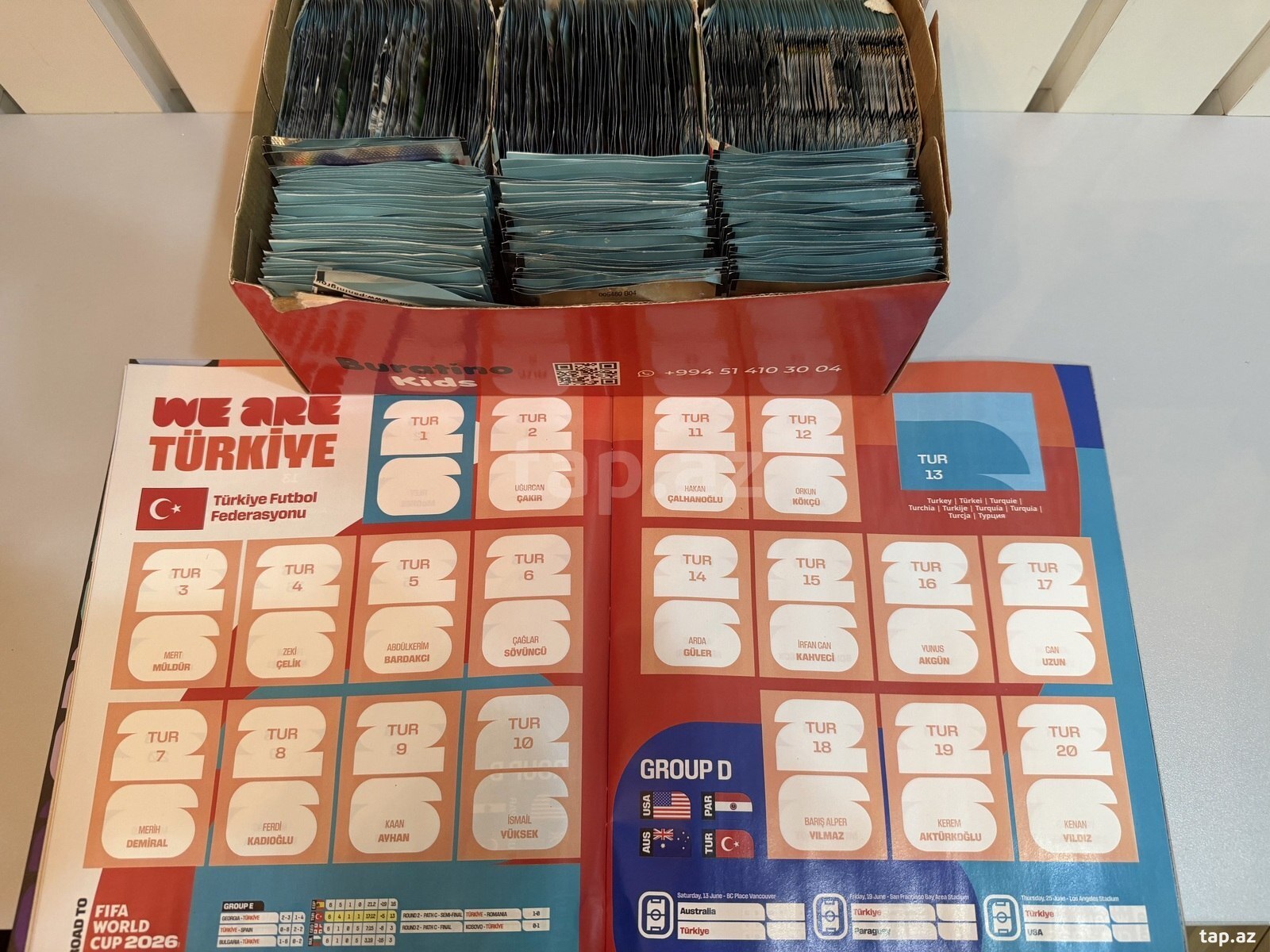 Panini Albom və Stickers World Cup 2026 + 350 paket (2500 sticker) (3)