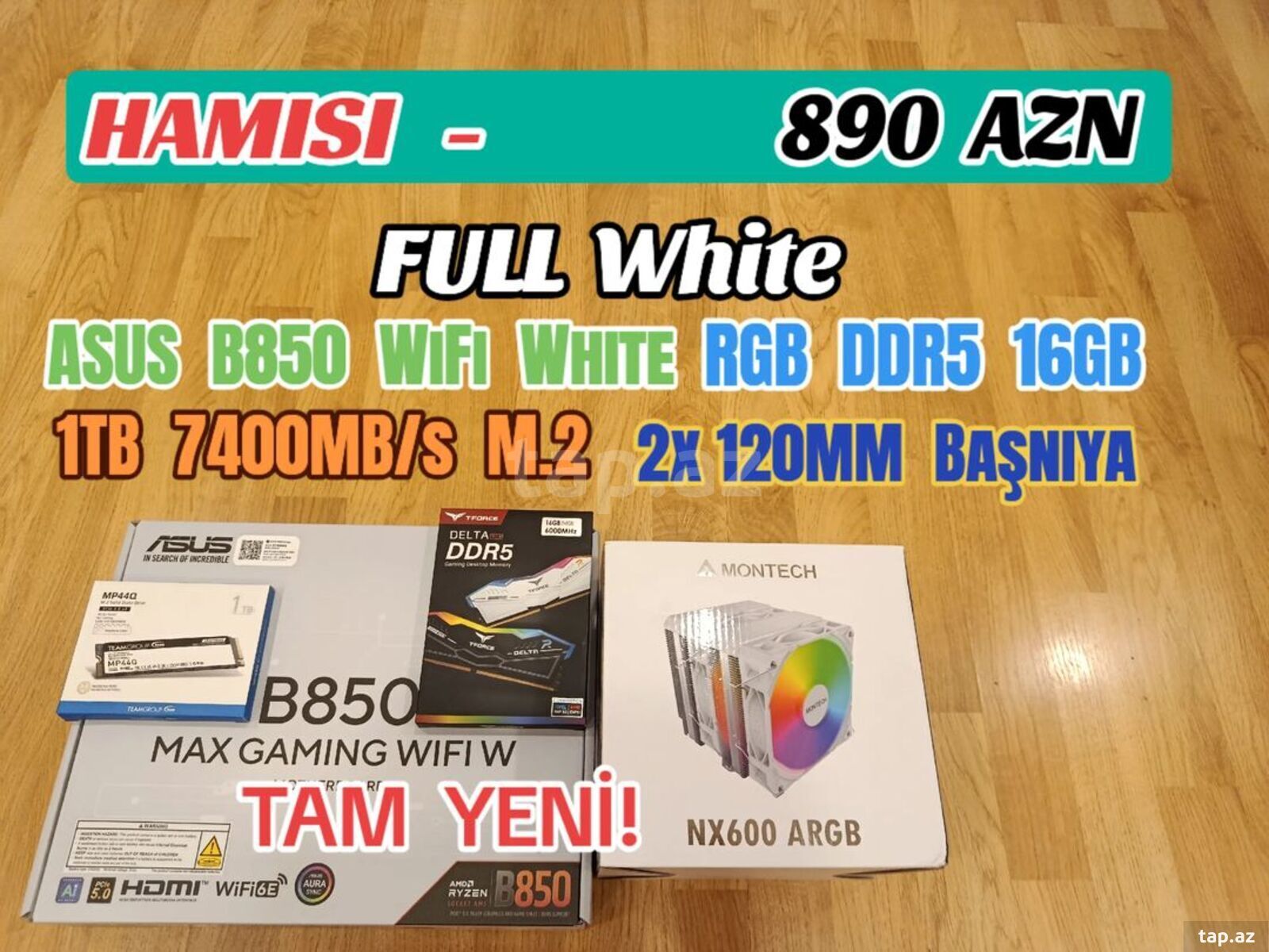 ASUS B850 WiFi White