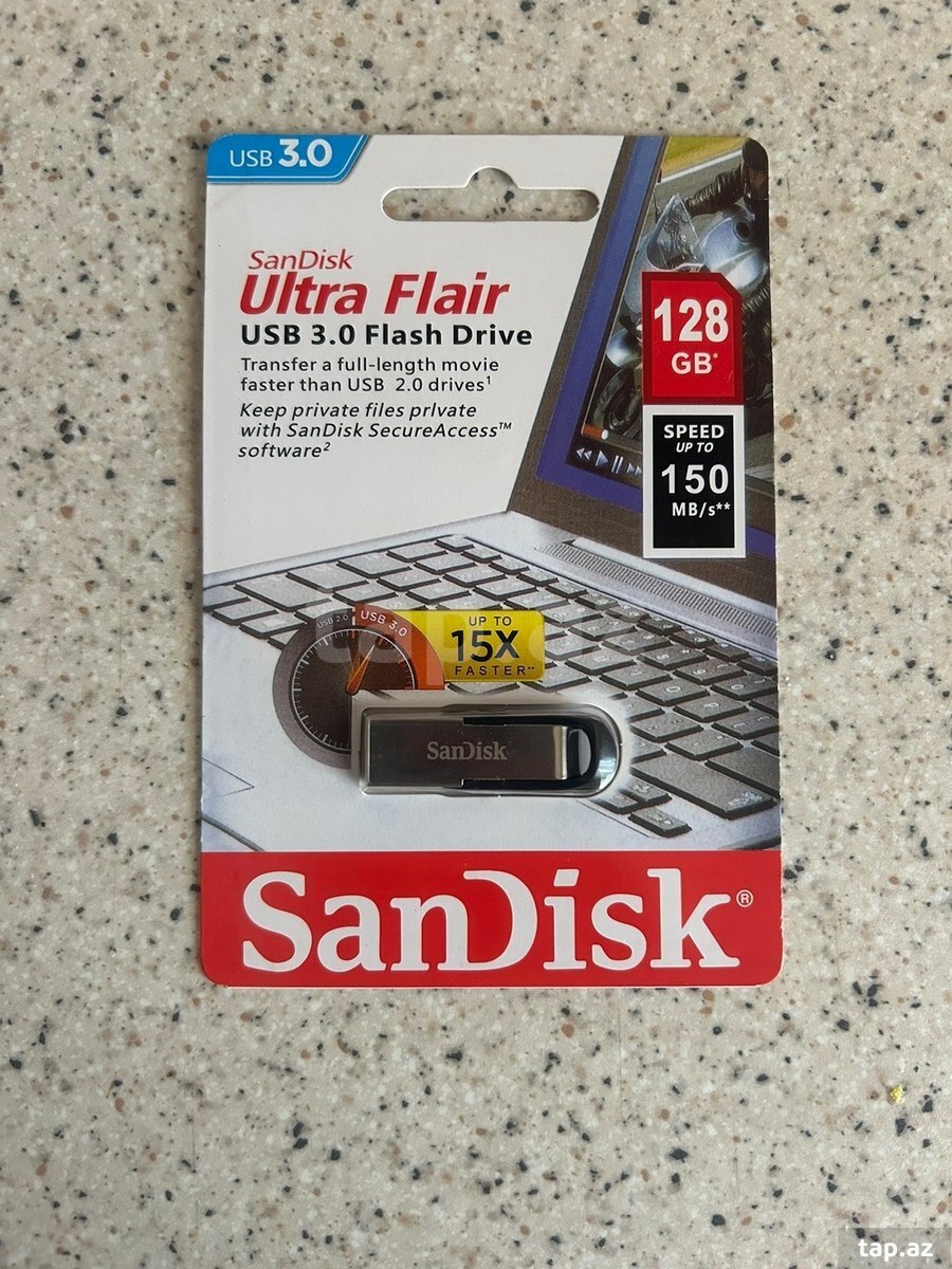 128 GB flaş kart Sandisk