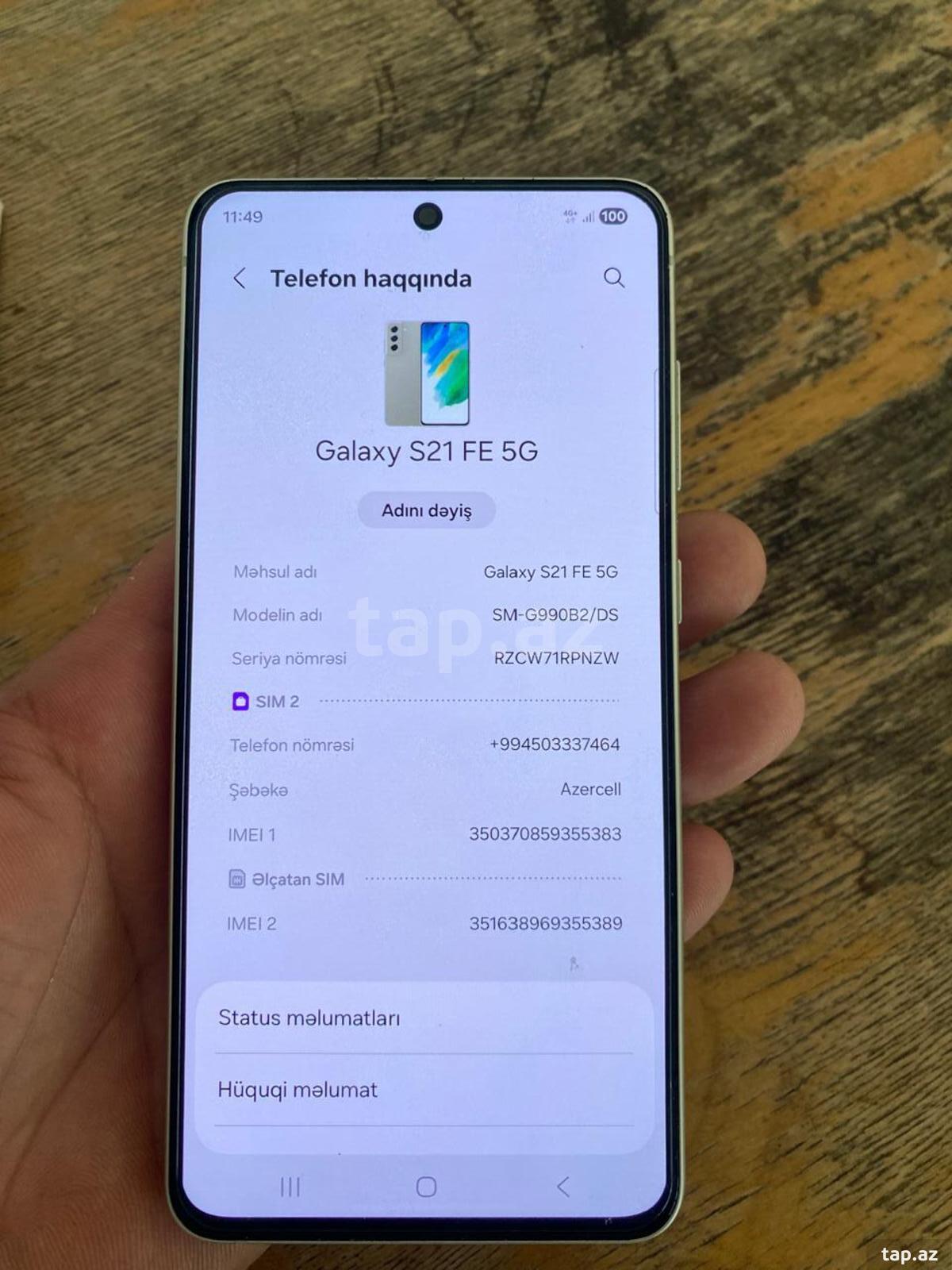 Samsung Galaxy S21 FE 5G White 128GB/6GB
