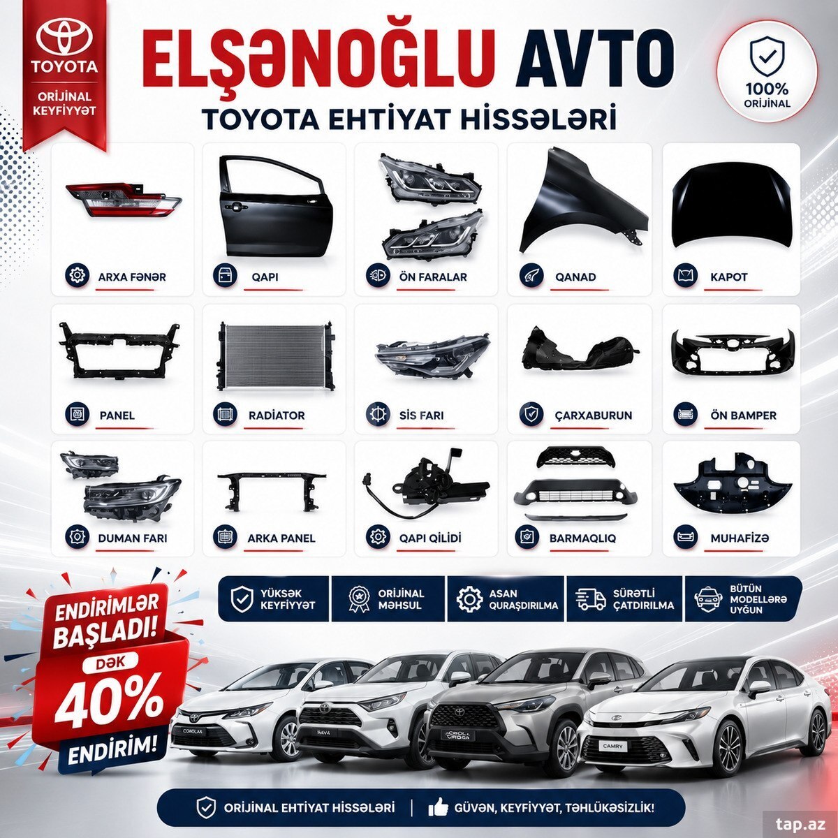 "Toyota" ehtiyat hissələri