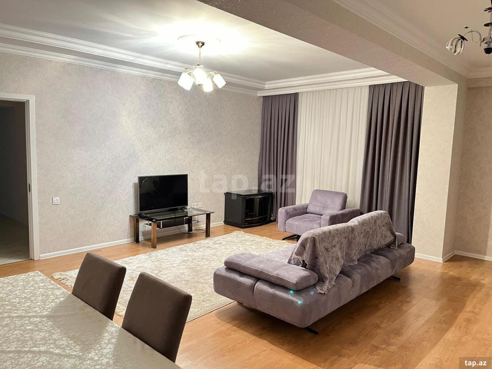 3-otaqlı yeni tikili kirayə verilir, Gəncə pr., 129 m² (9)