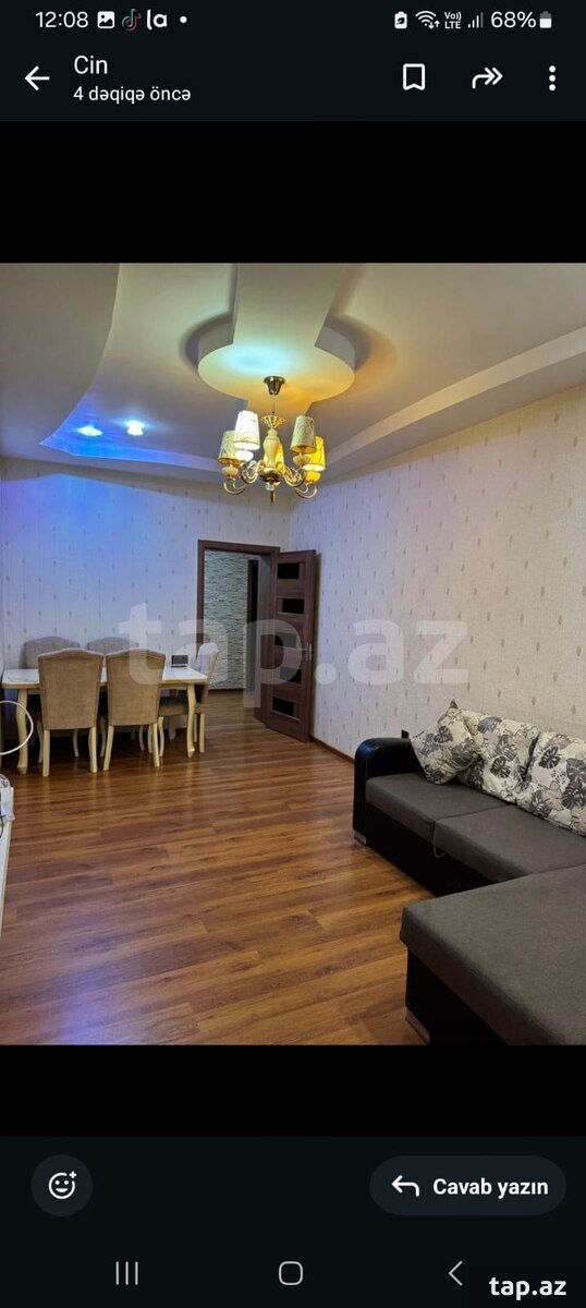 3-otaqlı yeni tikili kirayə verilir, Xırdalan ş., 80 m²