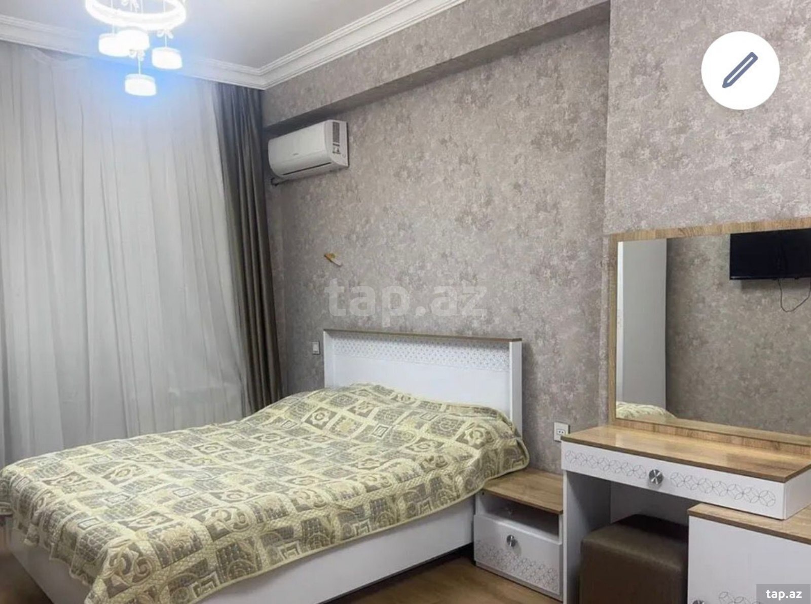 2-otaqlı yeni tikili kirayə verilir, Xırdalan ş., 45 m²