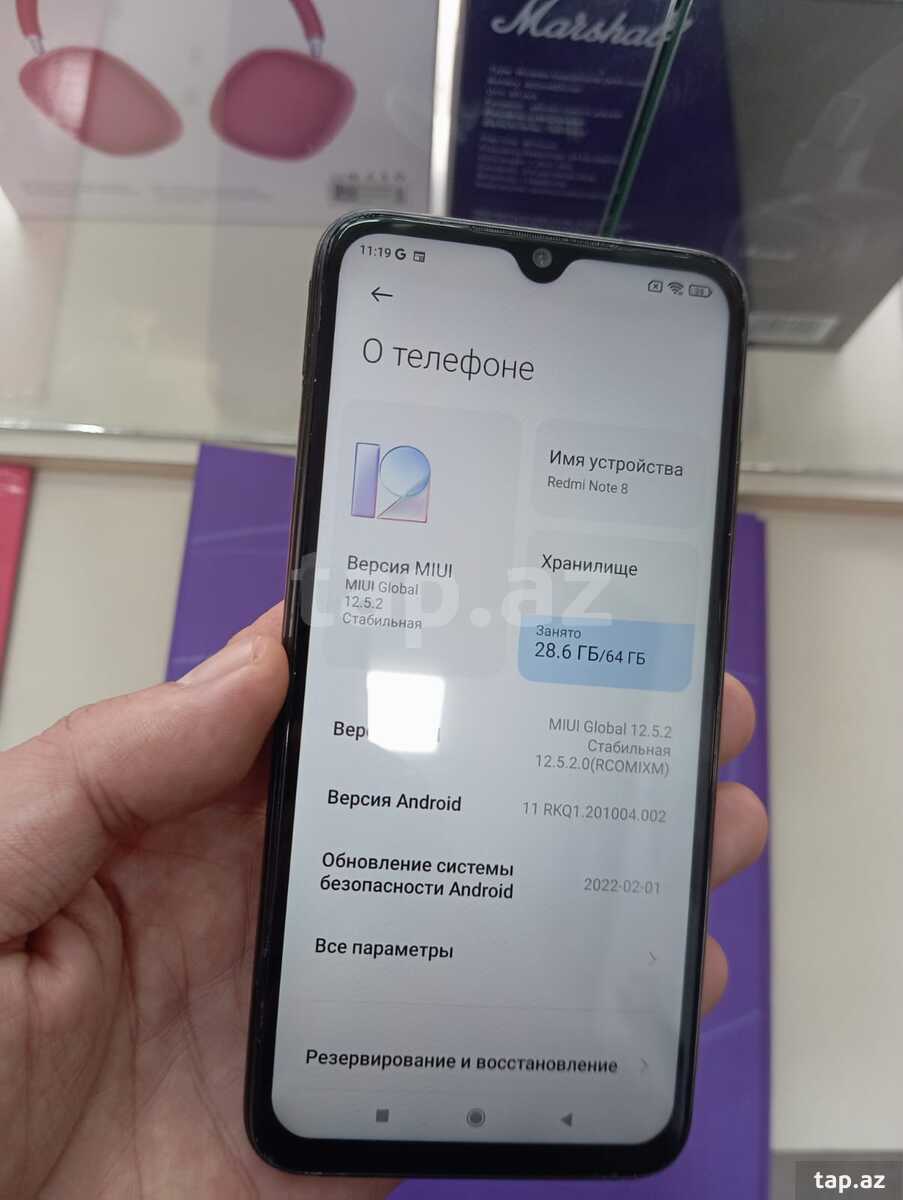 Xiaomi Redmi Note 8 Space Black 64GB/4GB