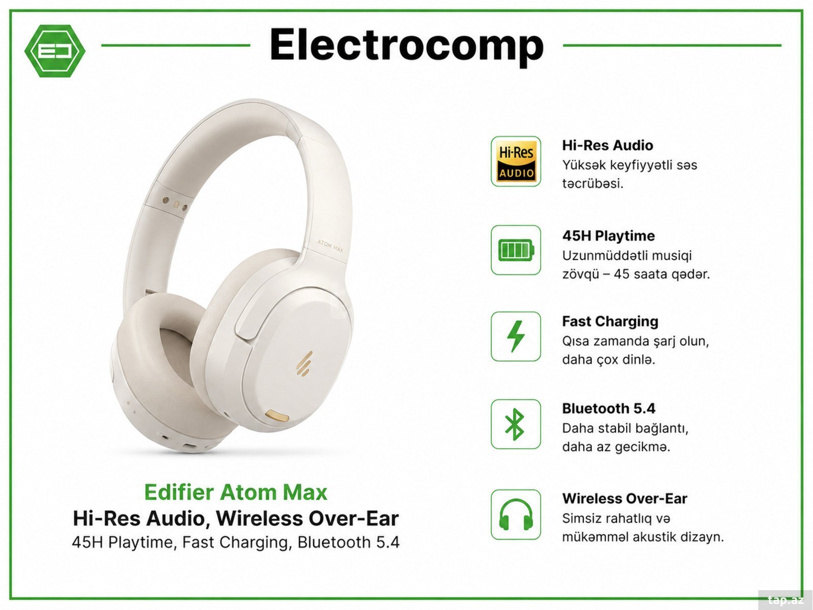  Edifier Atom Max Wireless Headphones