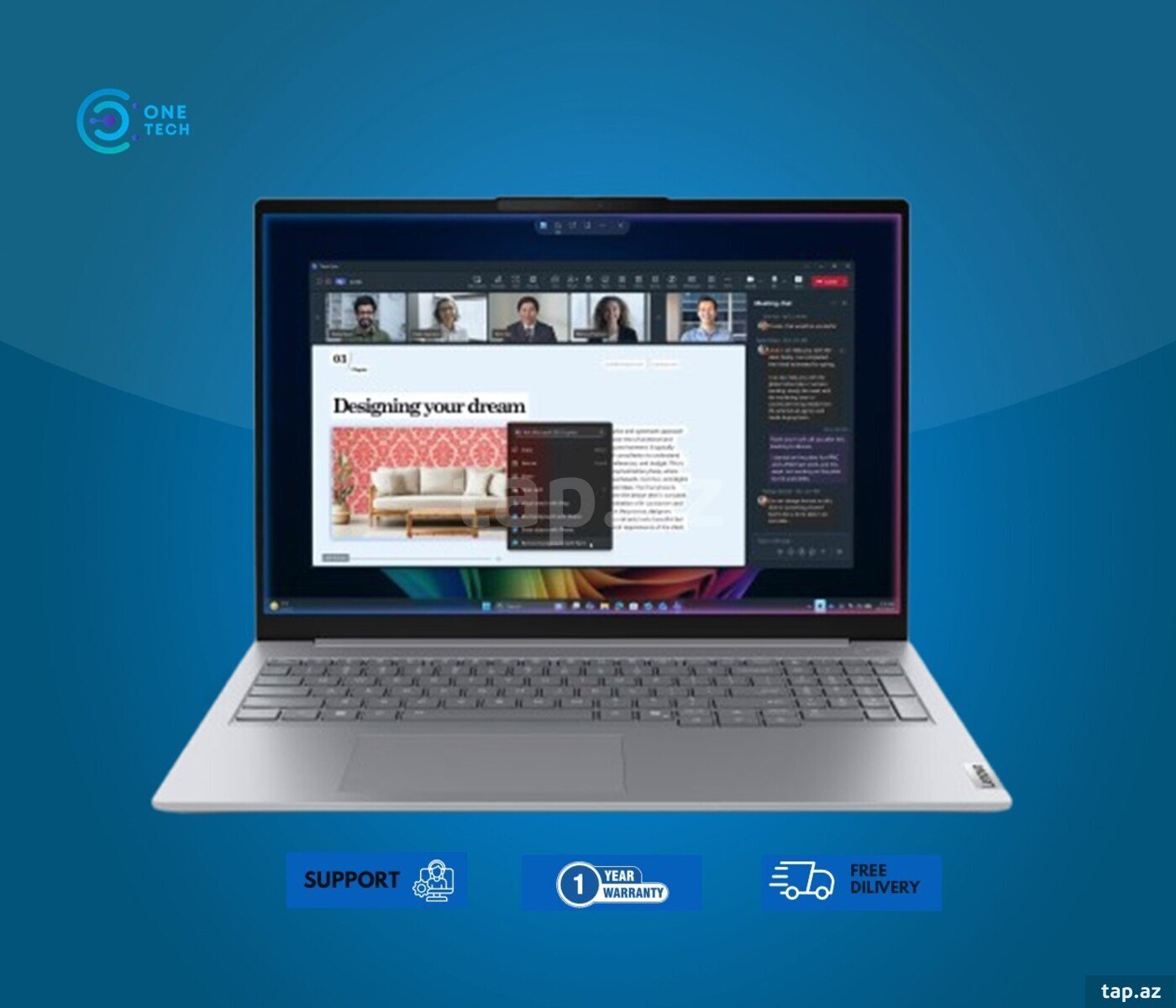 Noutbuk Lenovo ThinkBook 16 G9 (21UR008EFW)