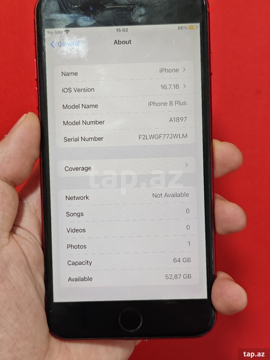 Apple iPhone 8 Plus Red 64GB (8)