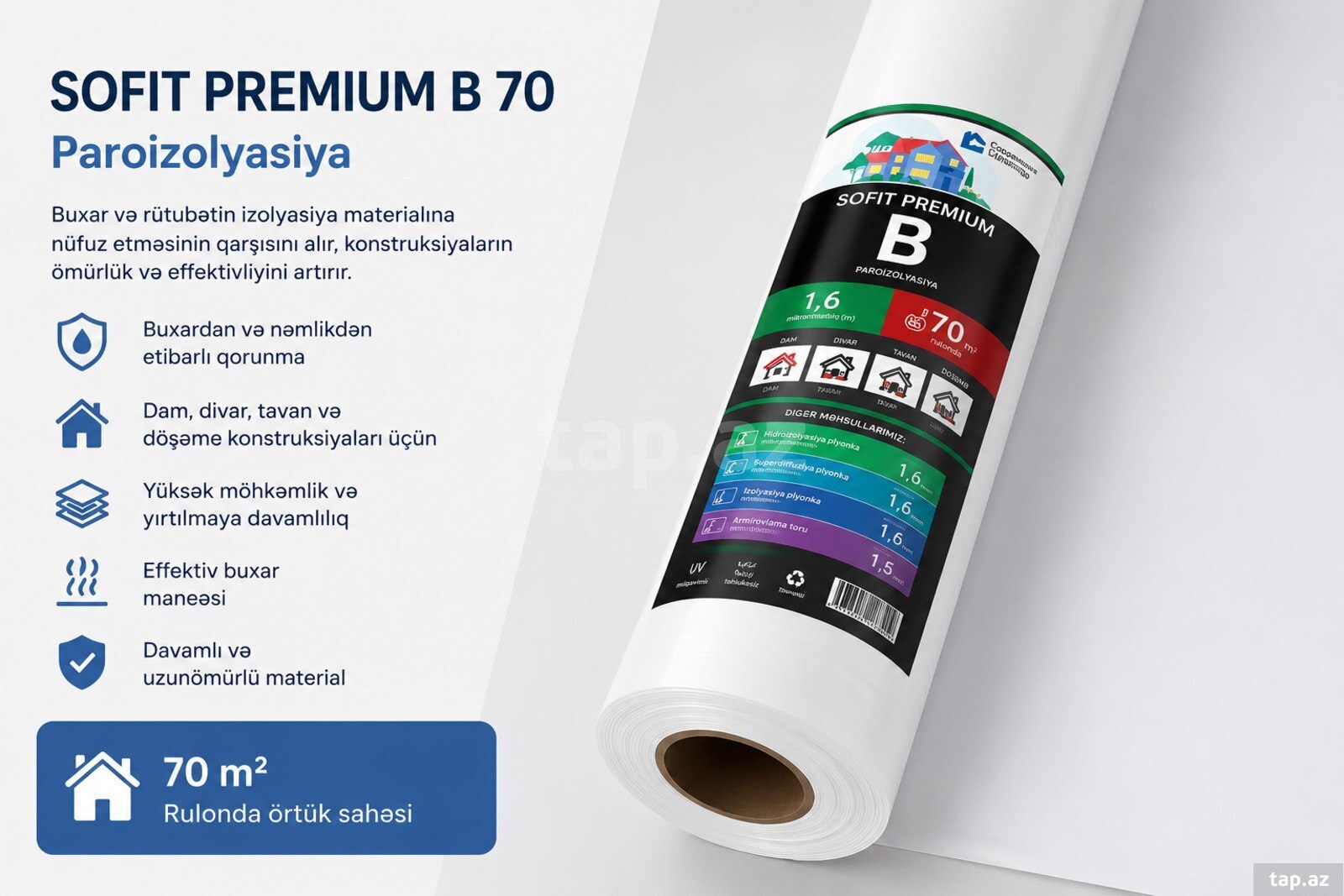 "Sofit Premium В" buxar membranı