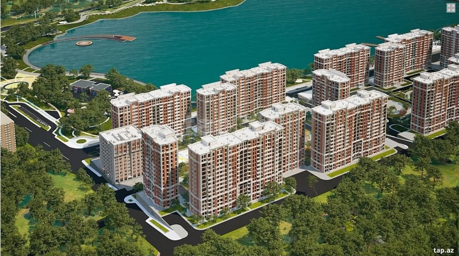 2-otaqlı yeni tikili, Yasamal r., 63 m²
