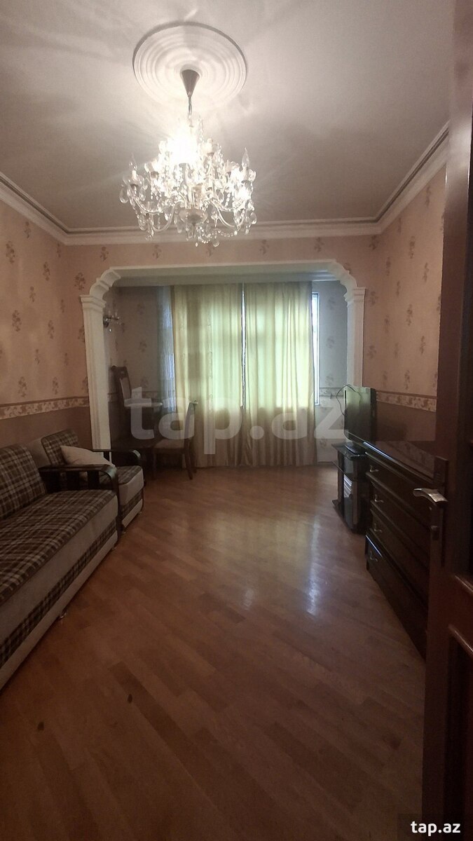 2-otaqlı mənzil kirayə verilir, Memar Əcəmi m., 50 m²