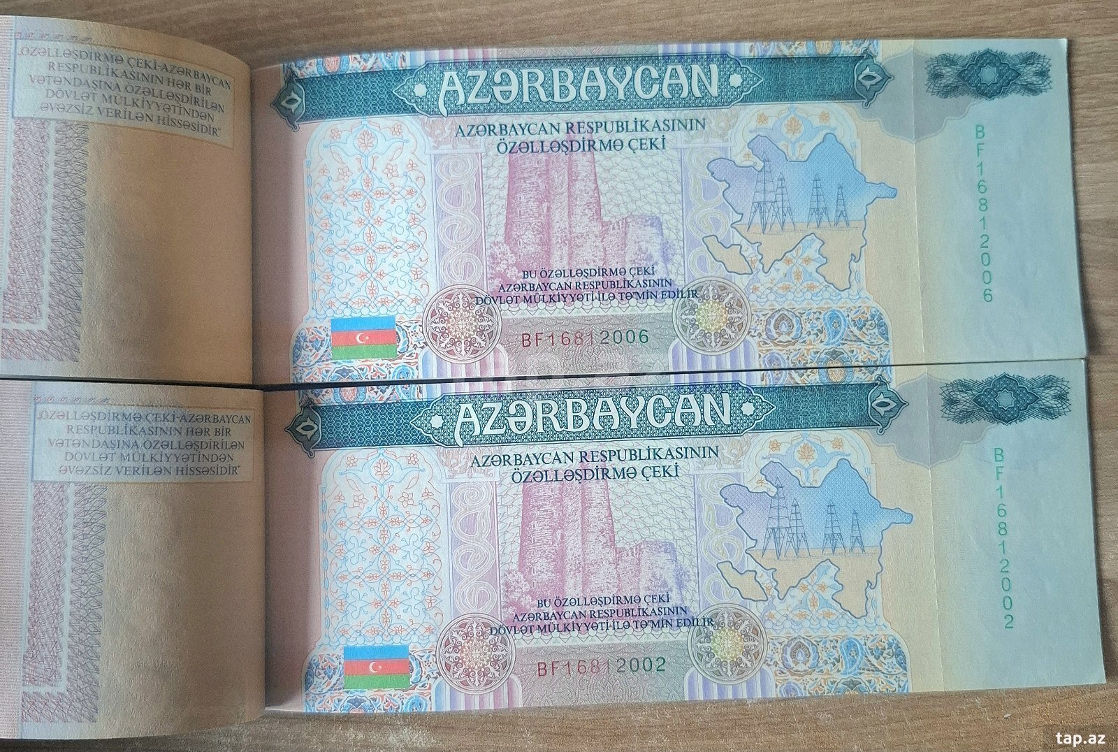 Özəlləşdirmə çekləri və 1993 istiqrazları (6)