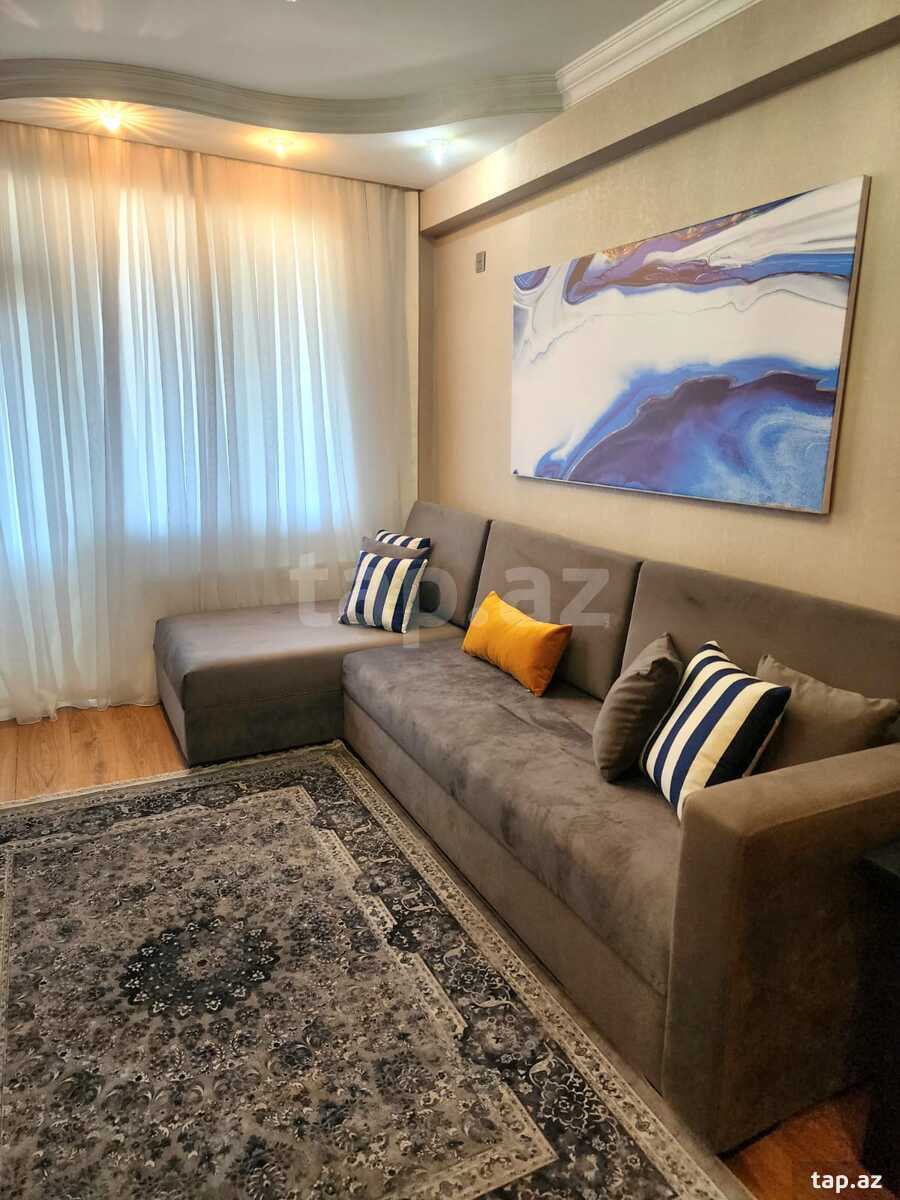 3-otaqlı yeni tikili kirayə verilir, Nərimanov r., 90 m²