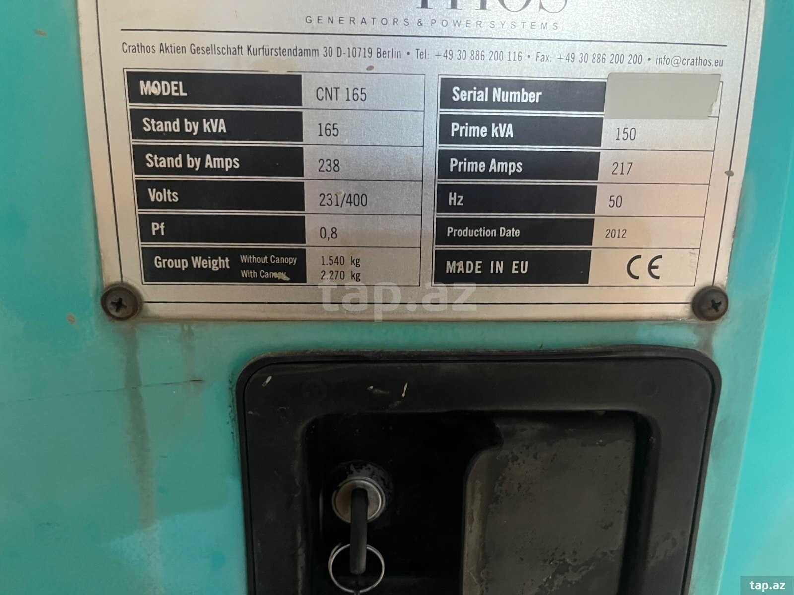Generator 165 kva (2)