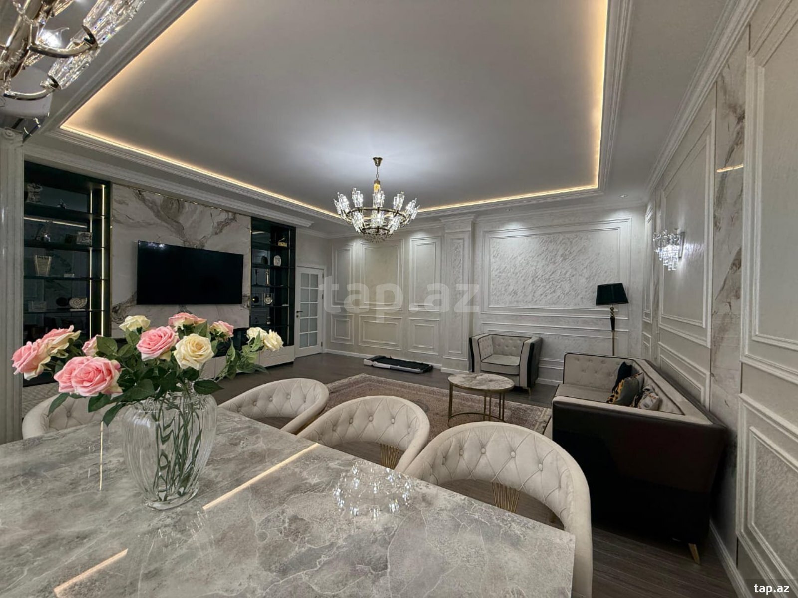 4-otaqlı yeni tikili, Yasamal r., 130 m² (4)