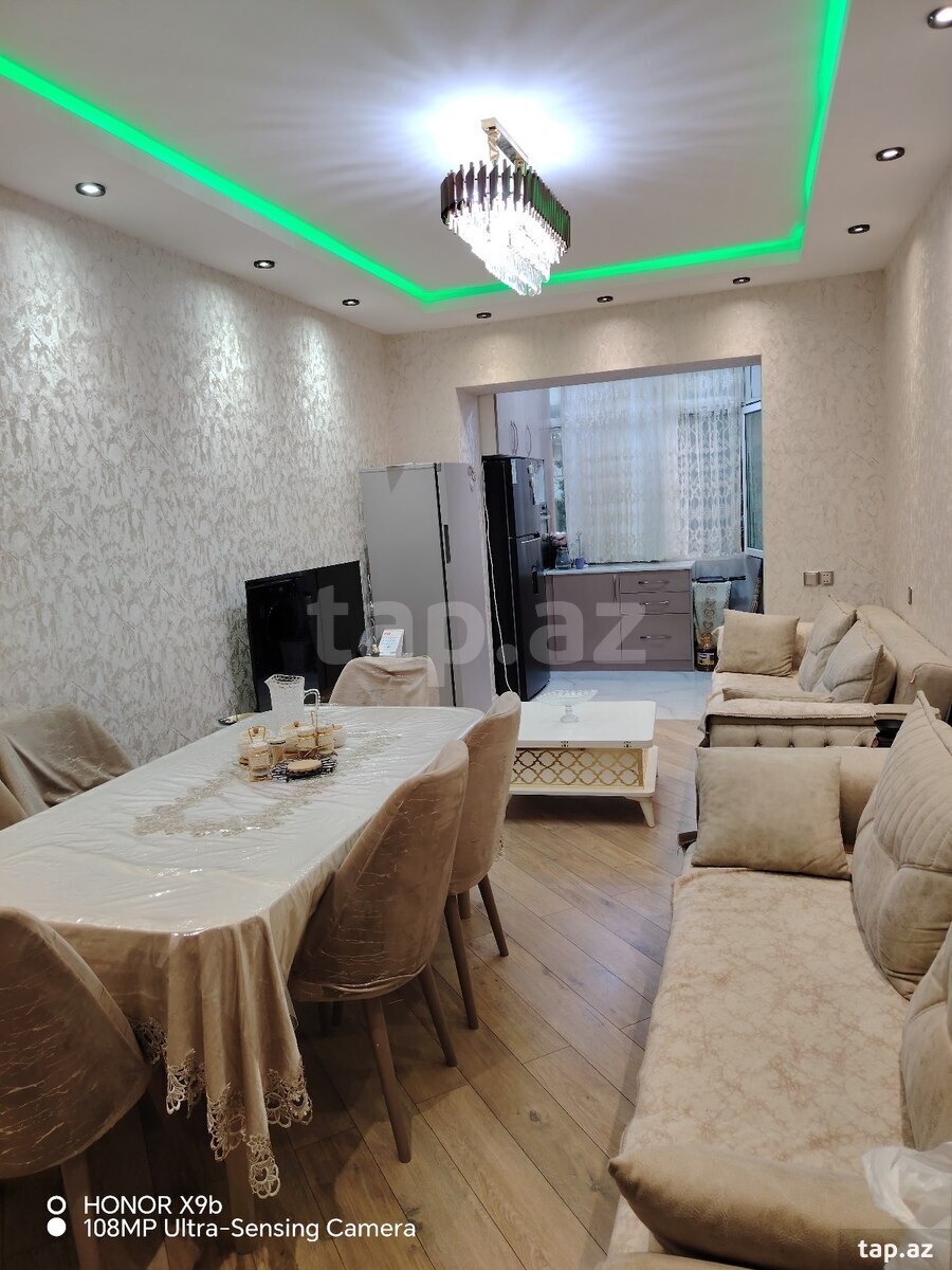 3-otaqlı mənzil, Nizami m., 65 m²