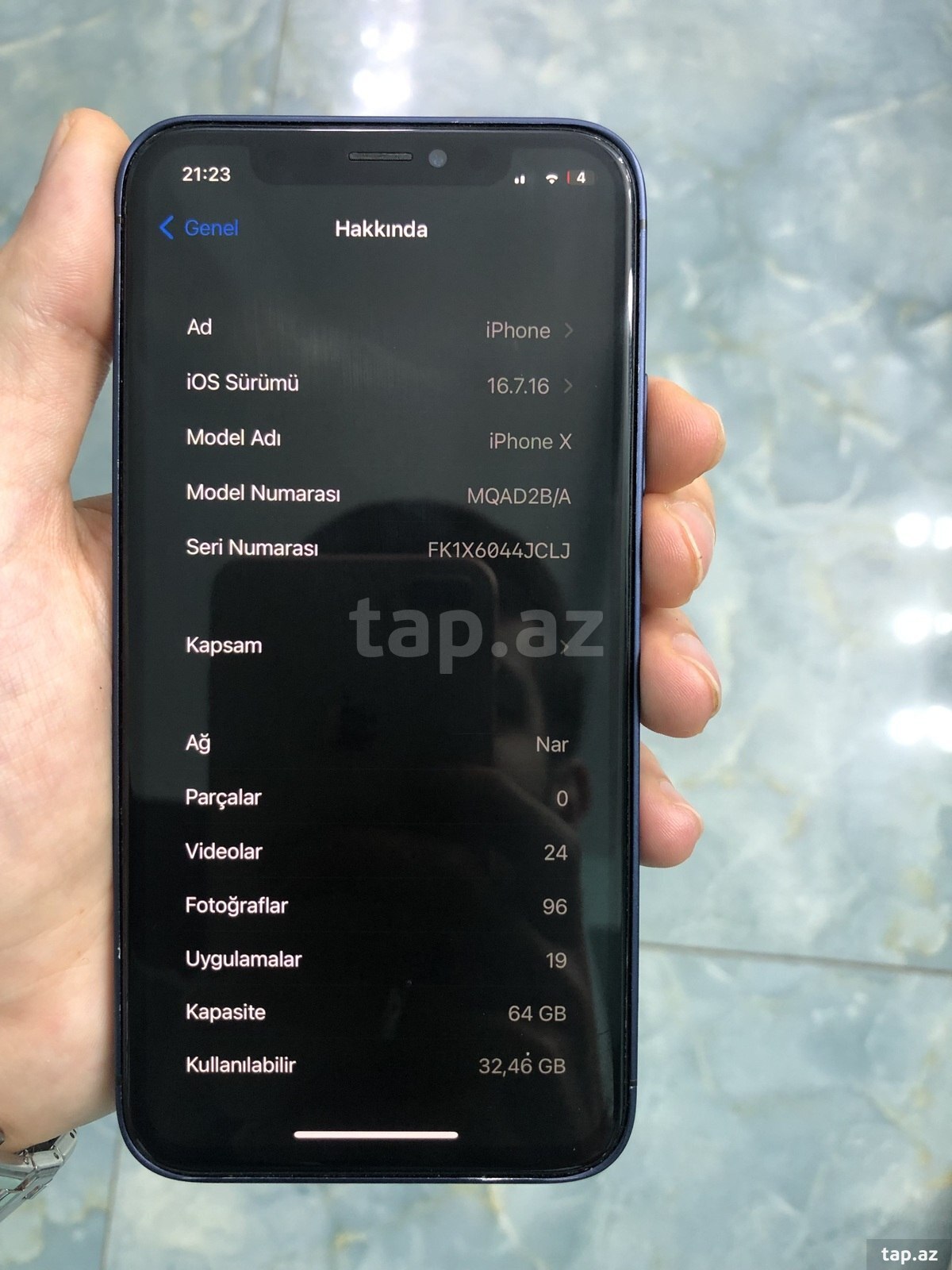 Apple iPhone X Space Gray 64GB/3GB (3)