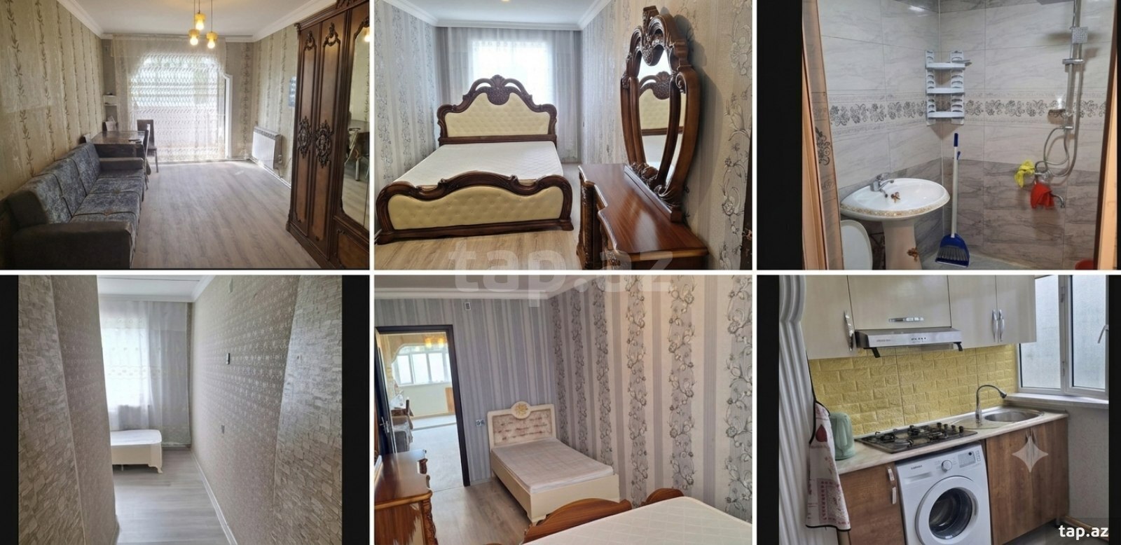 3-otaqlı mənzil kirayə verilir, Gəncə ş., 50 m²