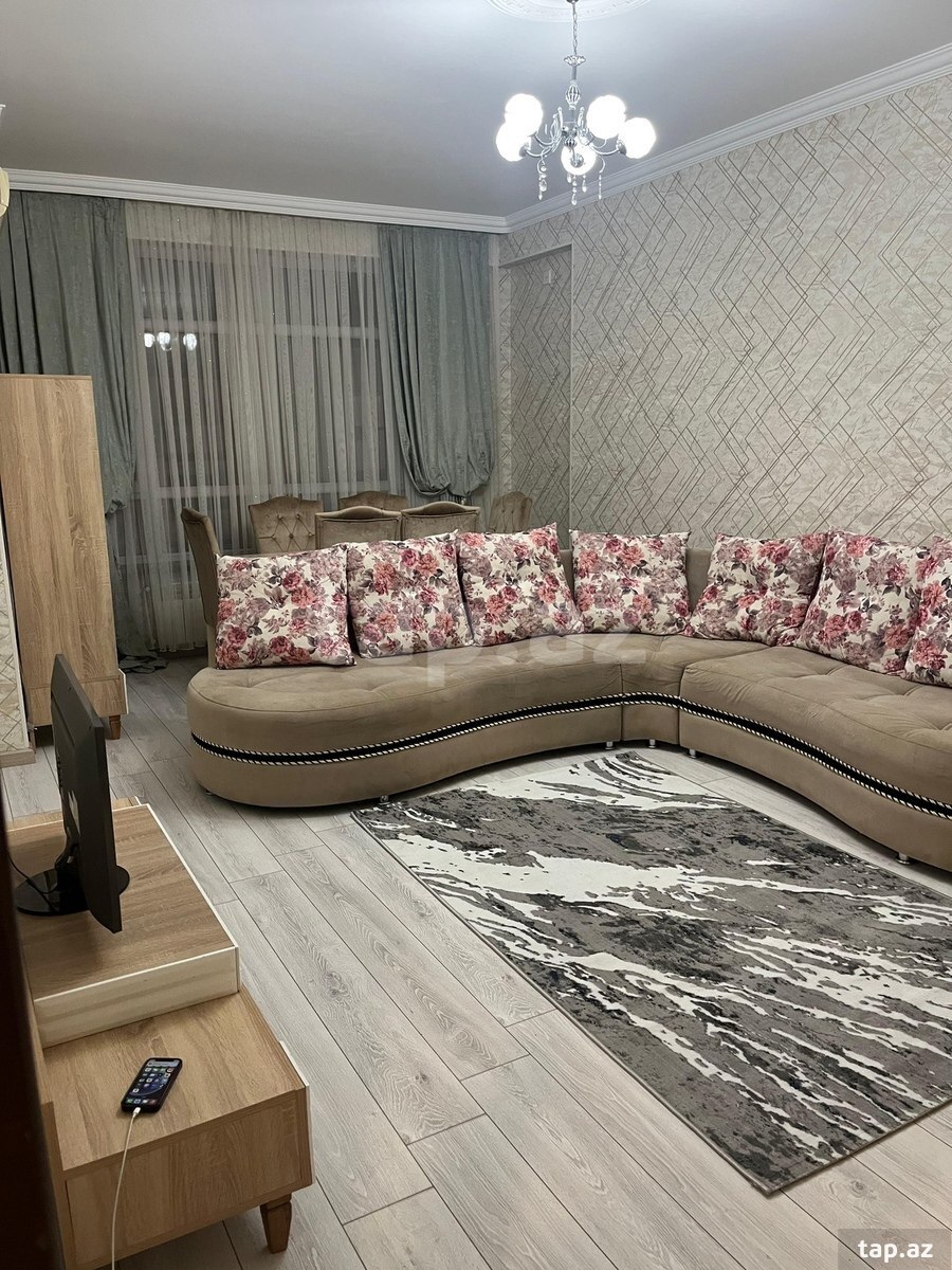 2-otaqlı yeni tikili kirayə verilir, Sabit Orucov küç., 85 m²