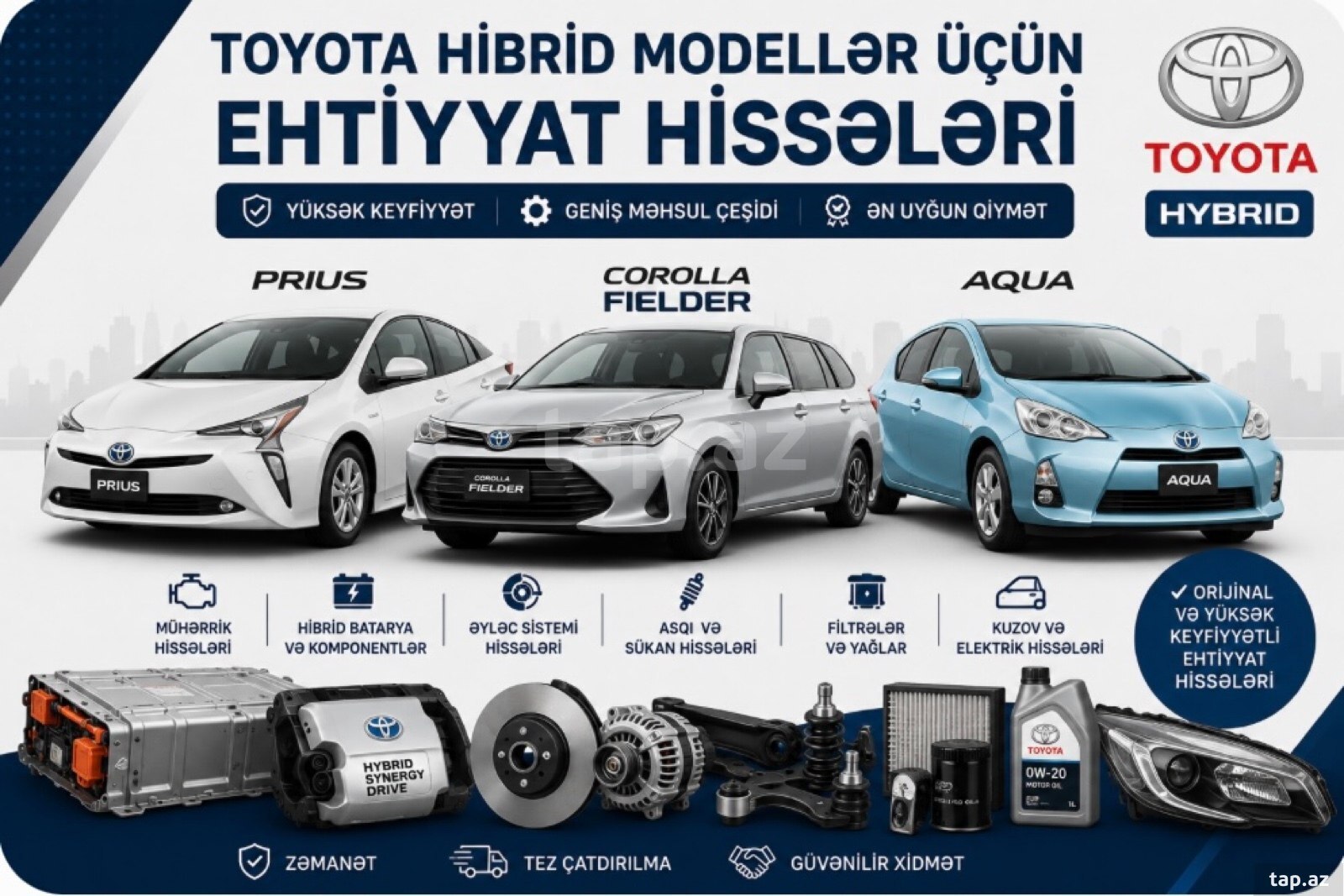Toyota ehtiyat hissələri 