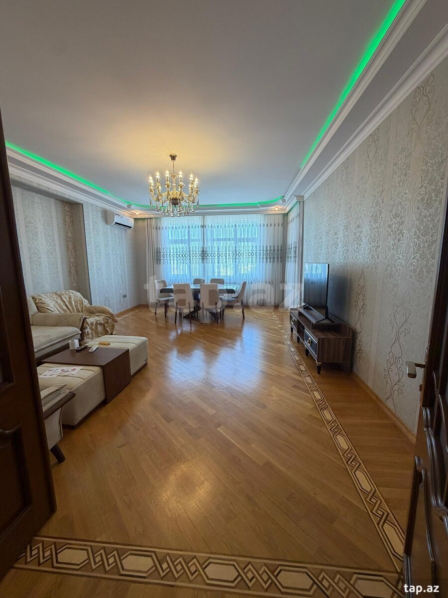 4-otaqlı yeni tikili kirayə verilir, Elmlər Akademiyası m., 160 m²