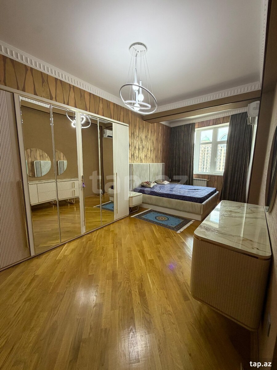 4-otaqlı yeni tikili kirayə verilir, Elmlər Akademiyası m., 160 m² (5)