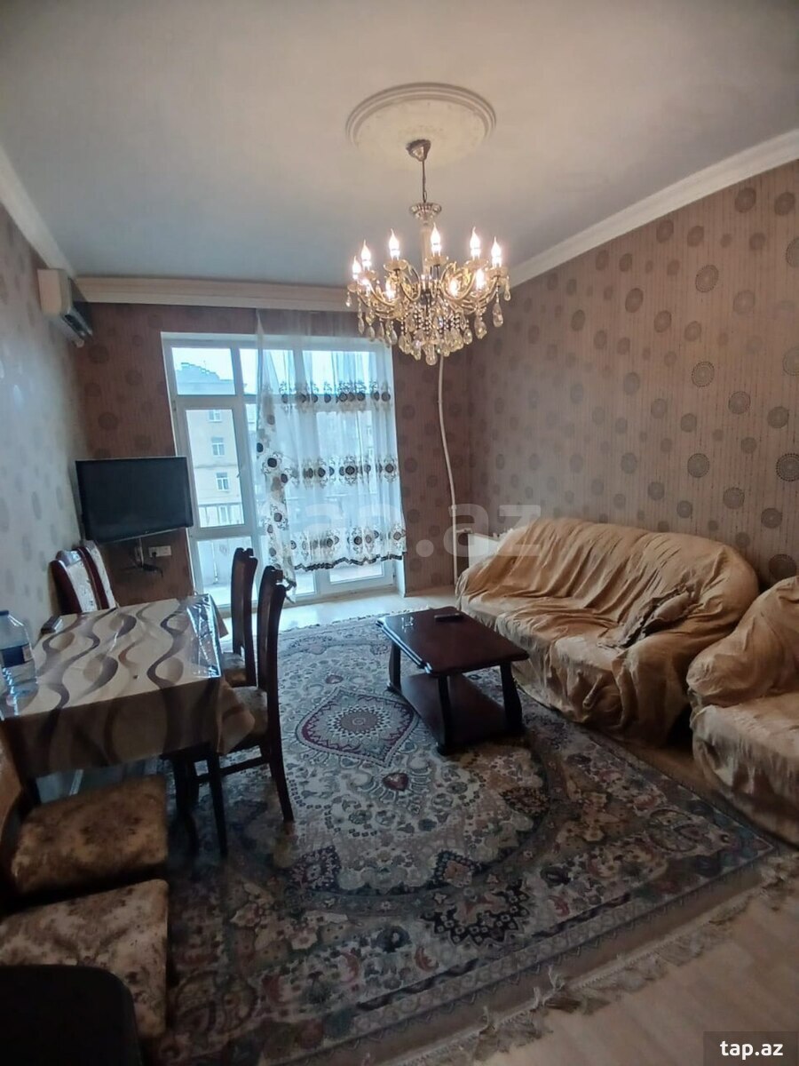2-otaqlı mənzil kirayə verilir, Nərimanov r., 60 m²