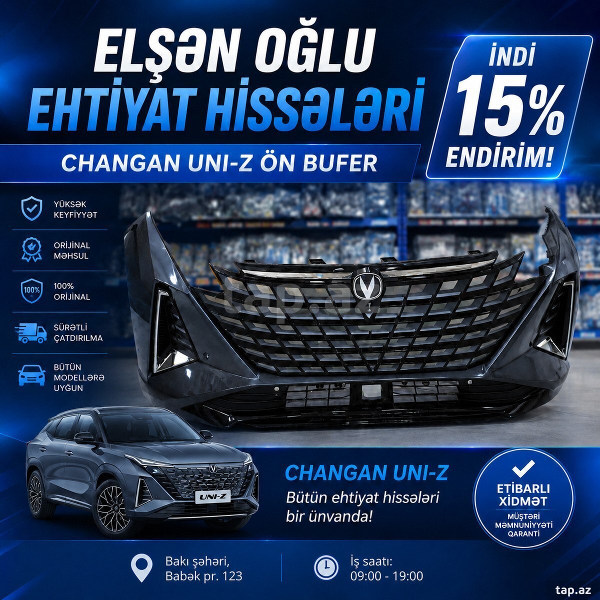 "Changan Uni Z" ön buferi