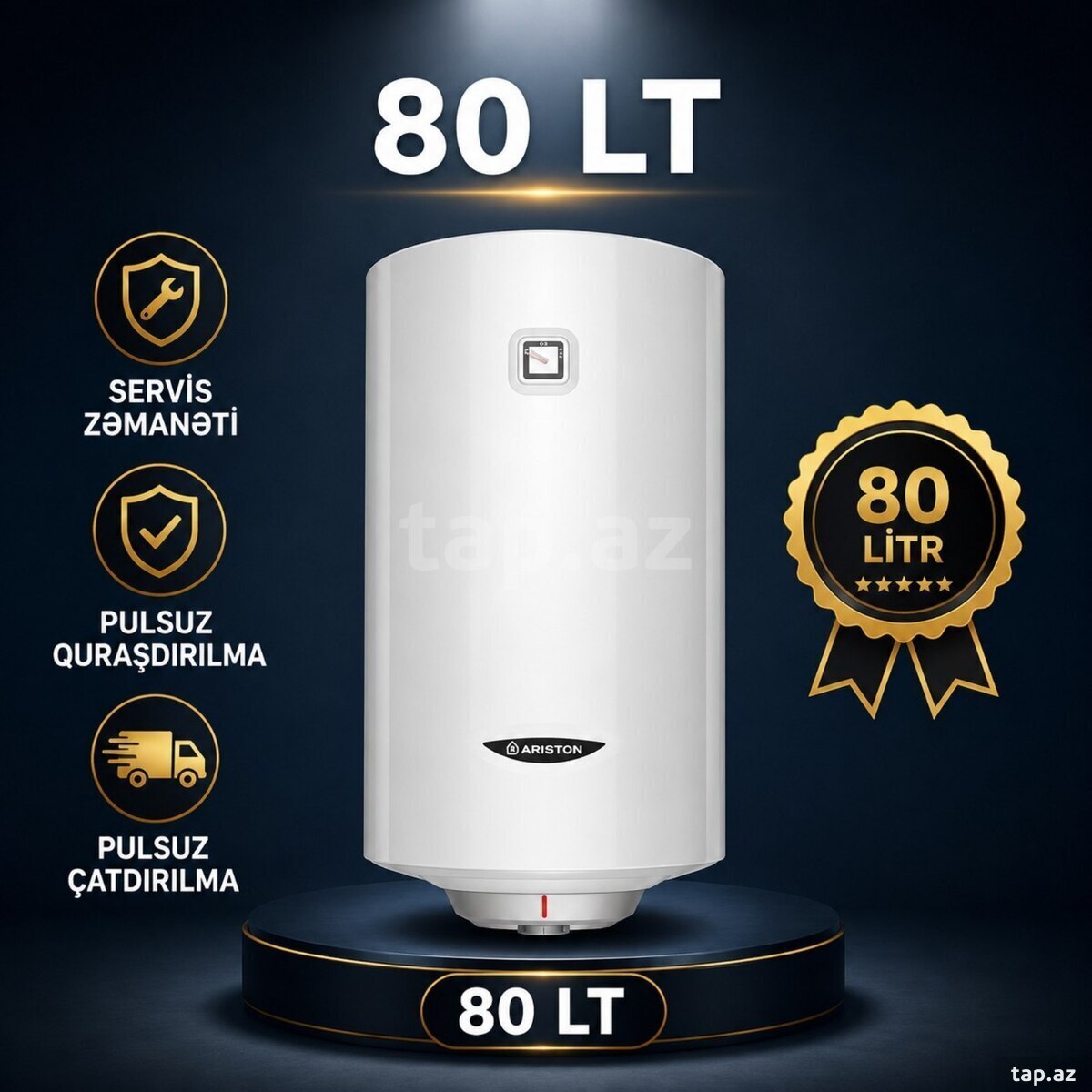 Su qızdırıcısı Ariston 80 lt