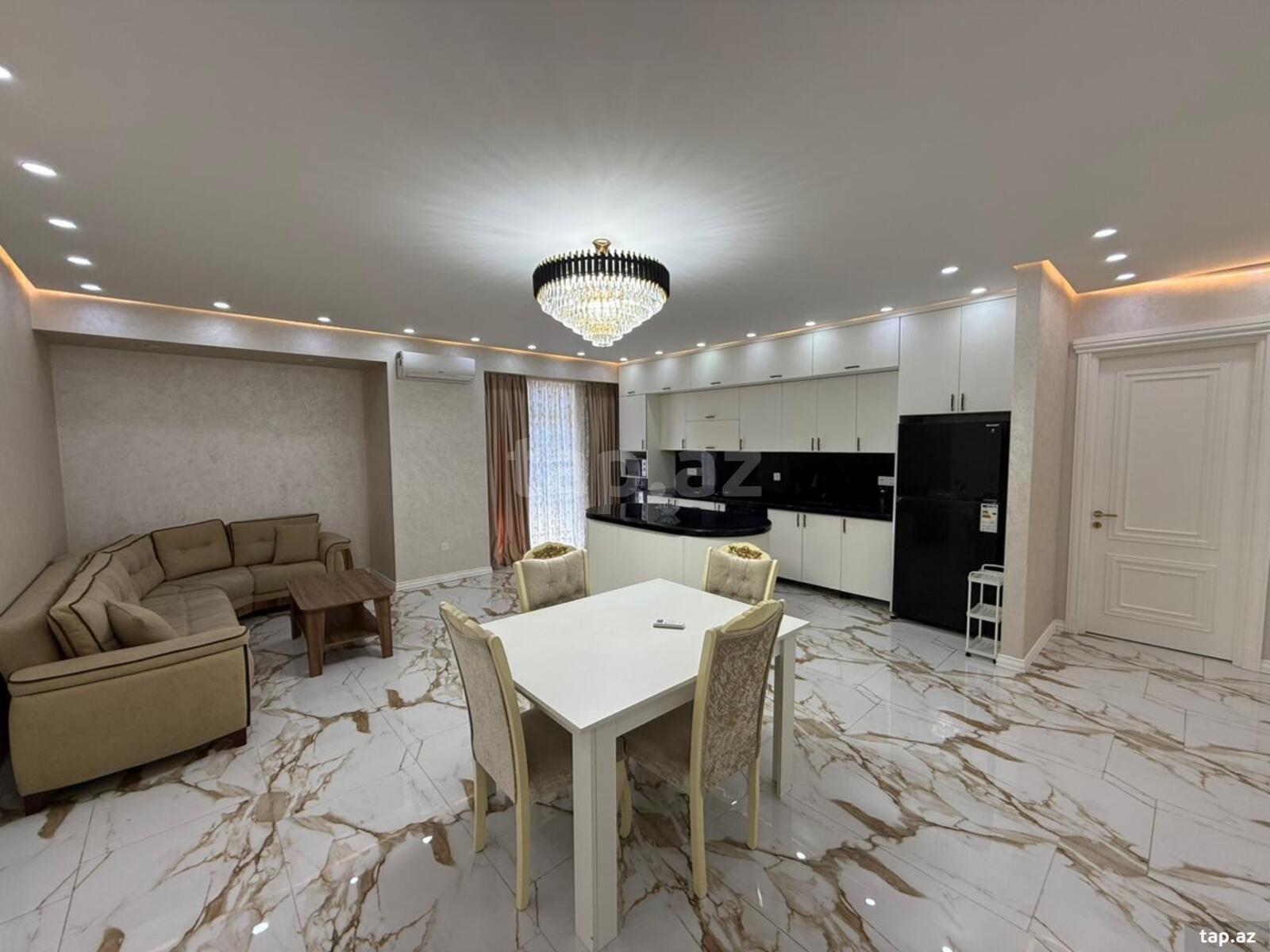 4-otaqlı yeni tikili kirayə verilir, Tbilisi pr., 150 m² (2)
